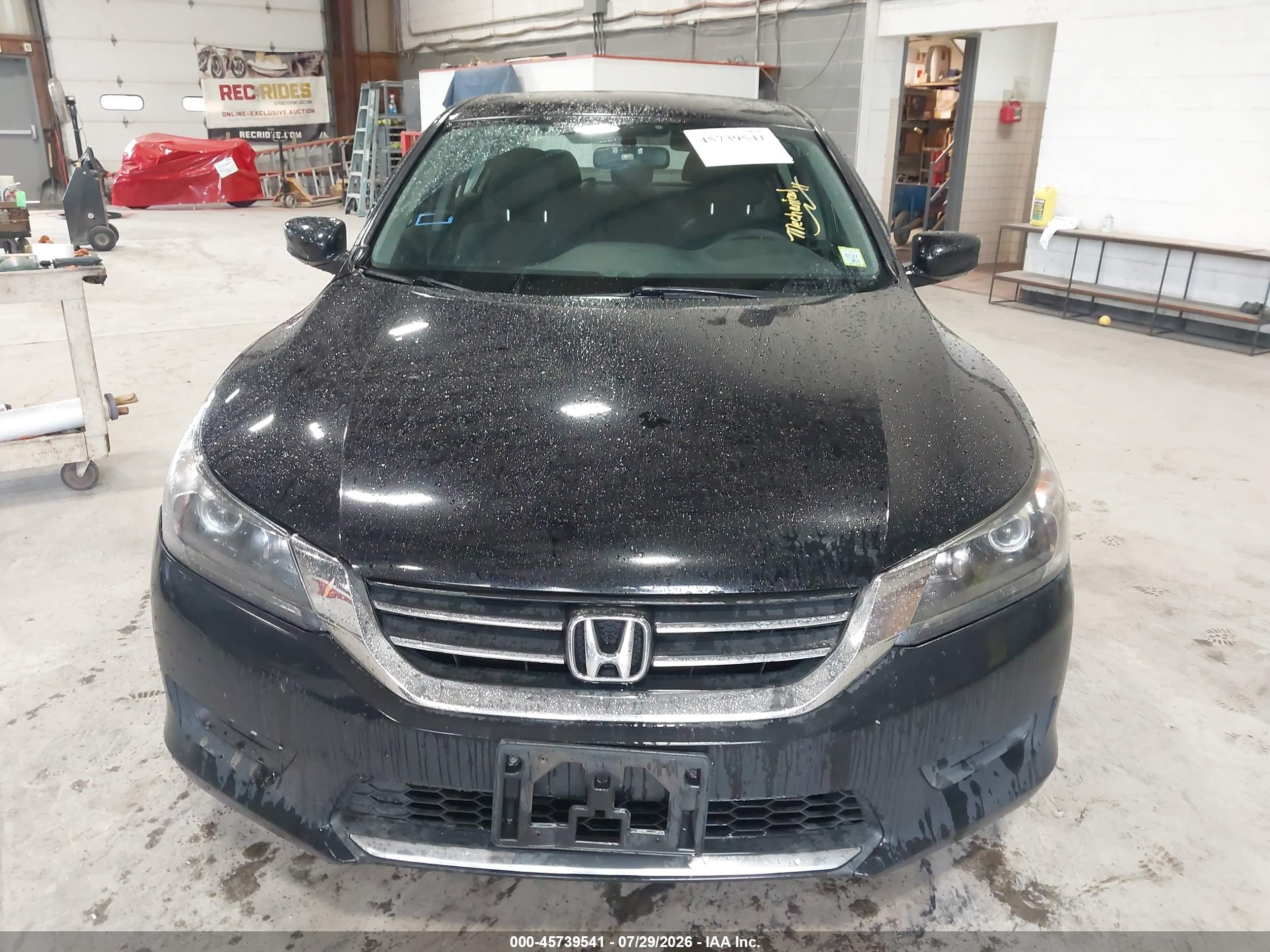 2014 Honda Accord Lx Black vin: 1HGCR2F3XEA258089