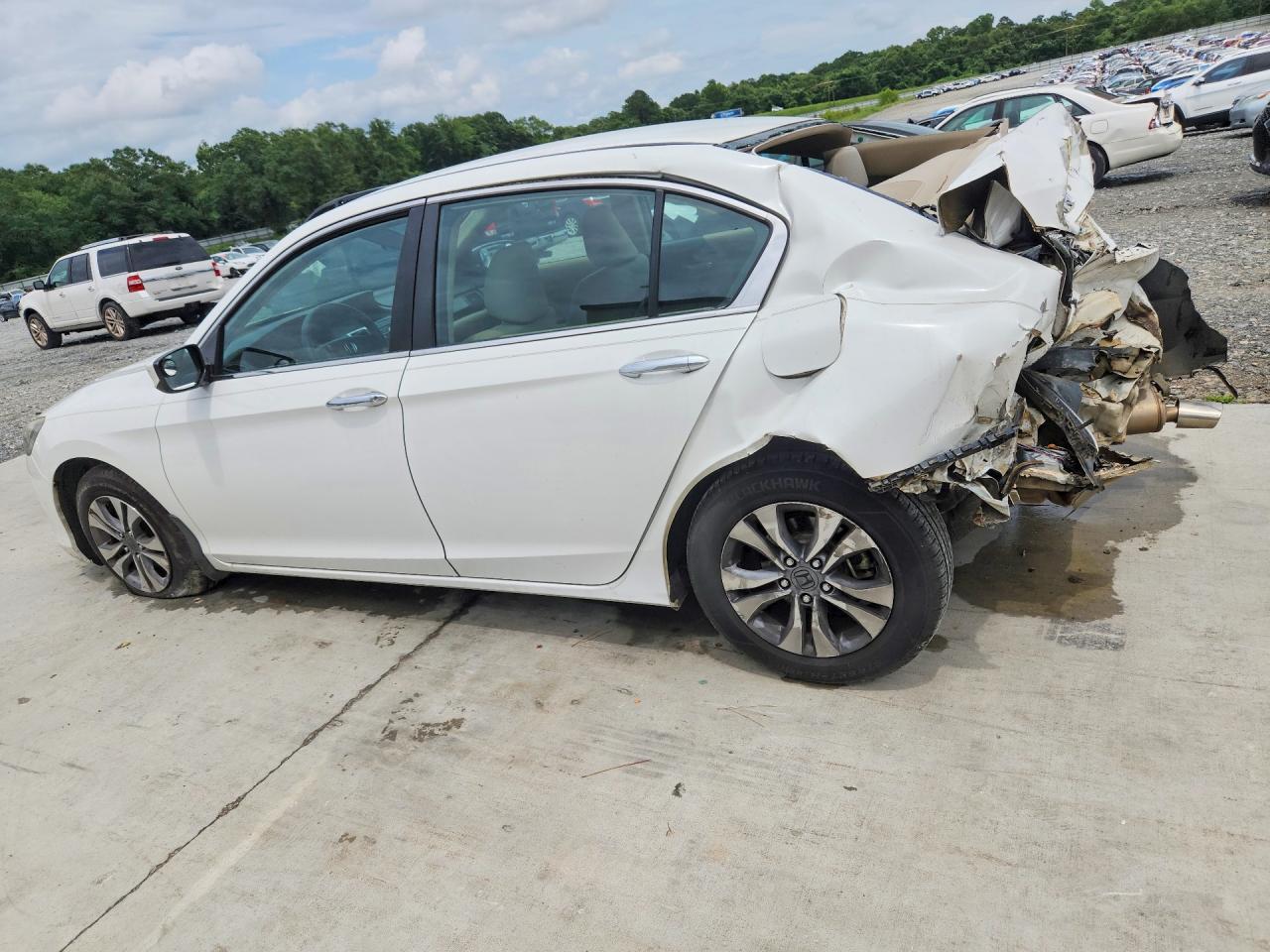 2014 Honda Accord Lx Белый vin: 1HGCR2F3XEA258514