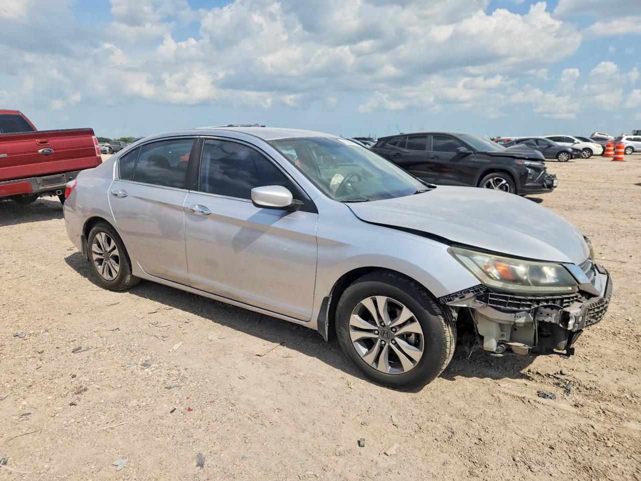 2014 Honda Accord Lx Серебряный vin: 1HGCR2F3XEA268315