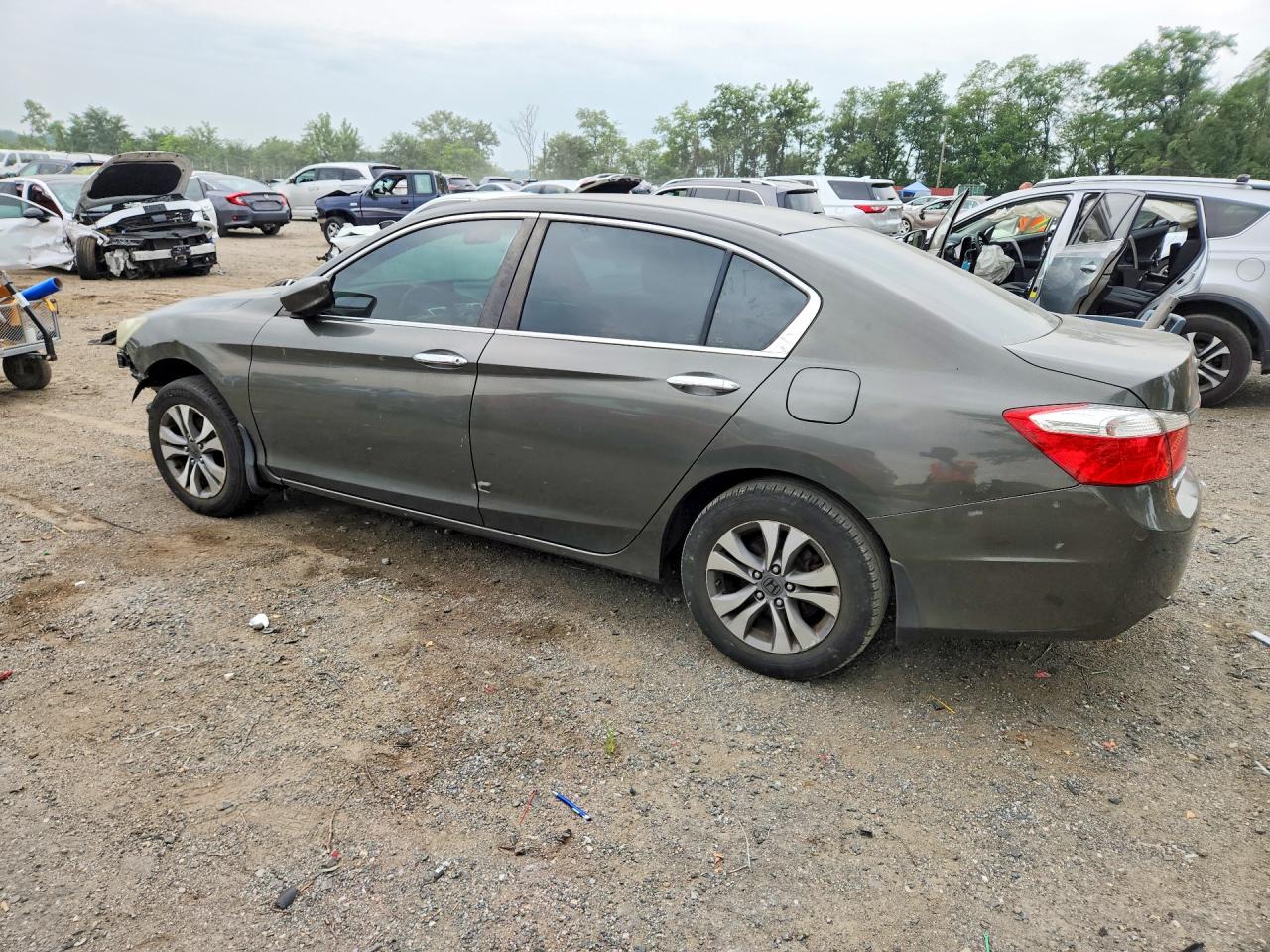 2014 Honda Accord Lx Gray vin: 1HGCR2F3XEA287415