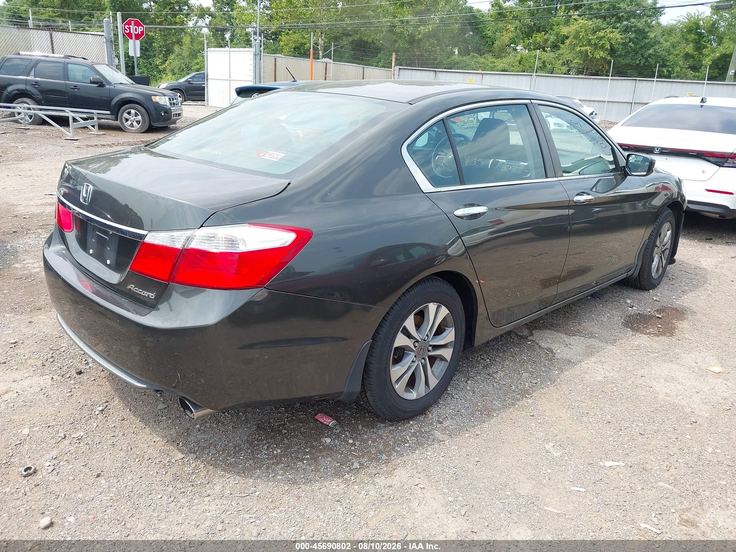 2014 Honda Accord Lx Gray vin: 1HGCR2F3XEA288922