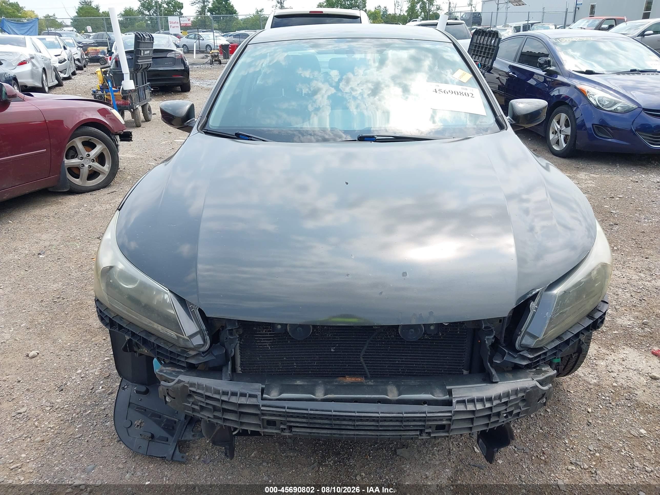 2014 Honda Accord Lx Gray vin: 1HGCR2F3XEA288922