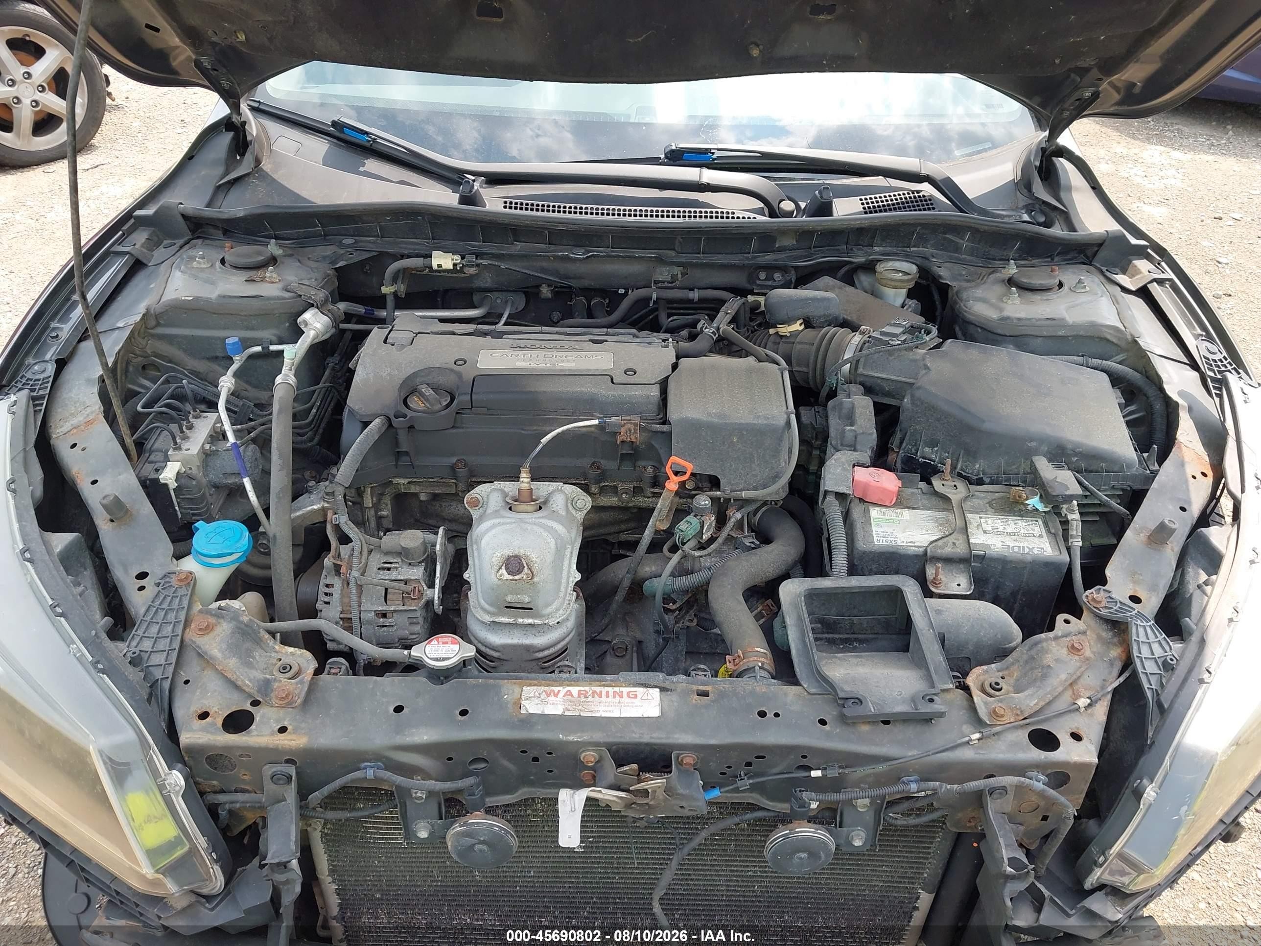 2014 Honda Accord Lx Gray vin: 1HGCR2F3XEA288922