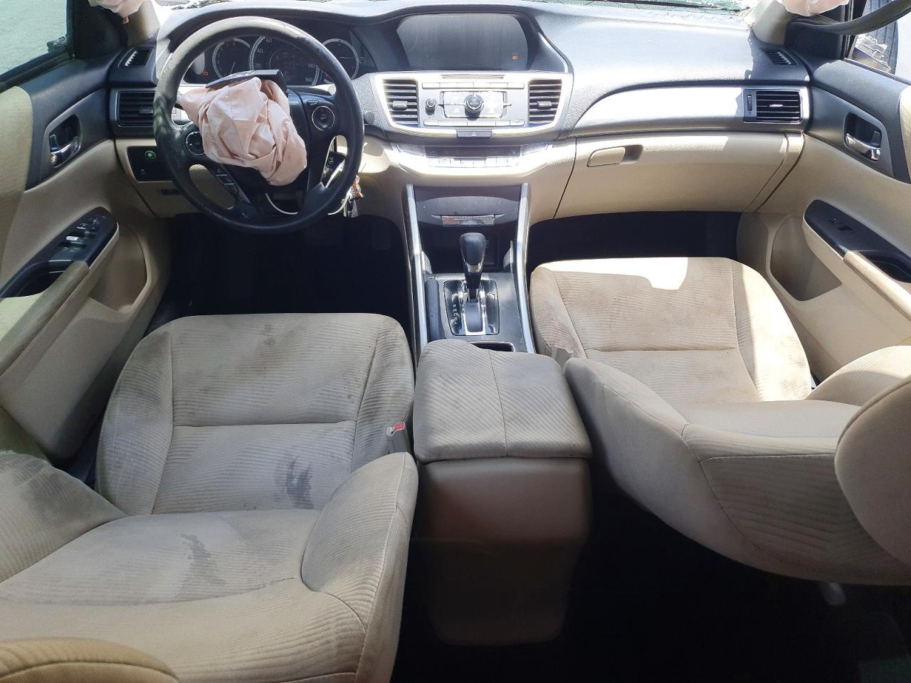 2014 Honda Accord Lx Tan vin: 1HGCR2F3XEA307310