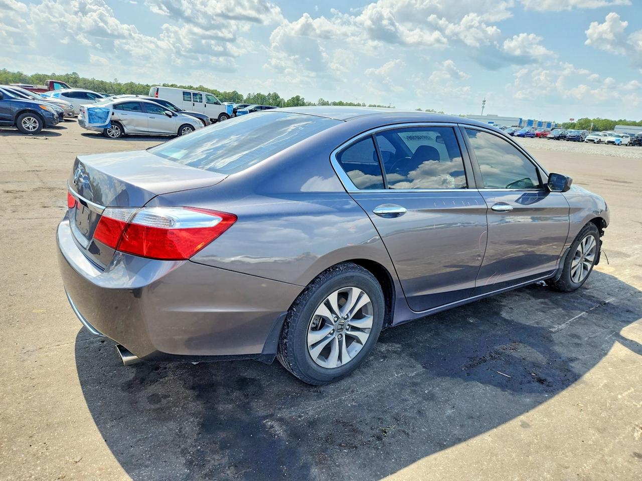 2015 Honda Accord Lx Gray vin: 1HGCR2F3XFA013097