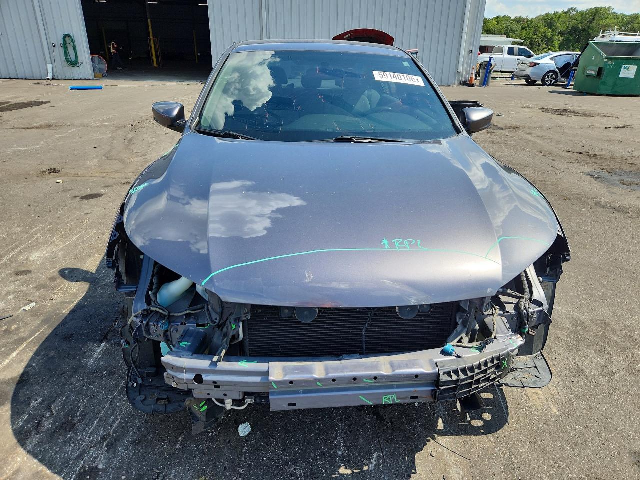 2015 Honda Accord Lx Gray vin: 1HGCR2F3XFA013097