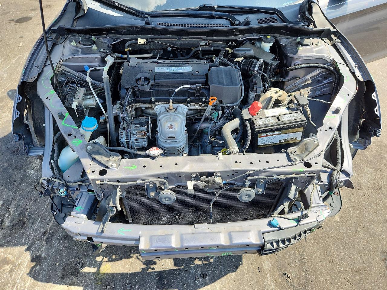 2015 Honda Accord Lx Gray vin: 1HGCR2F3XFA013097