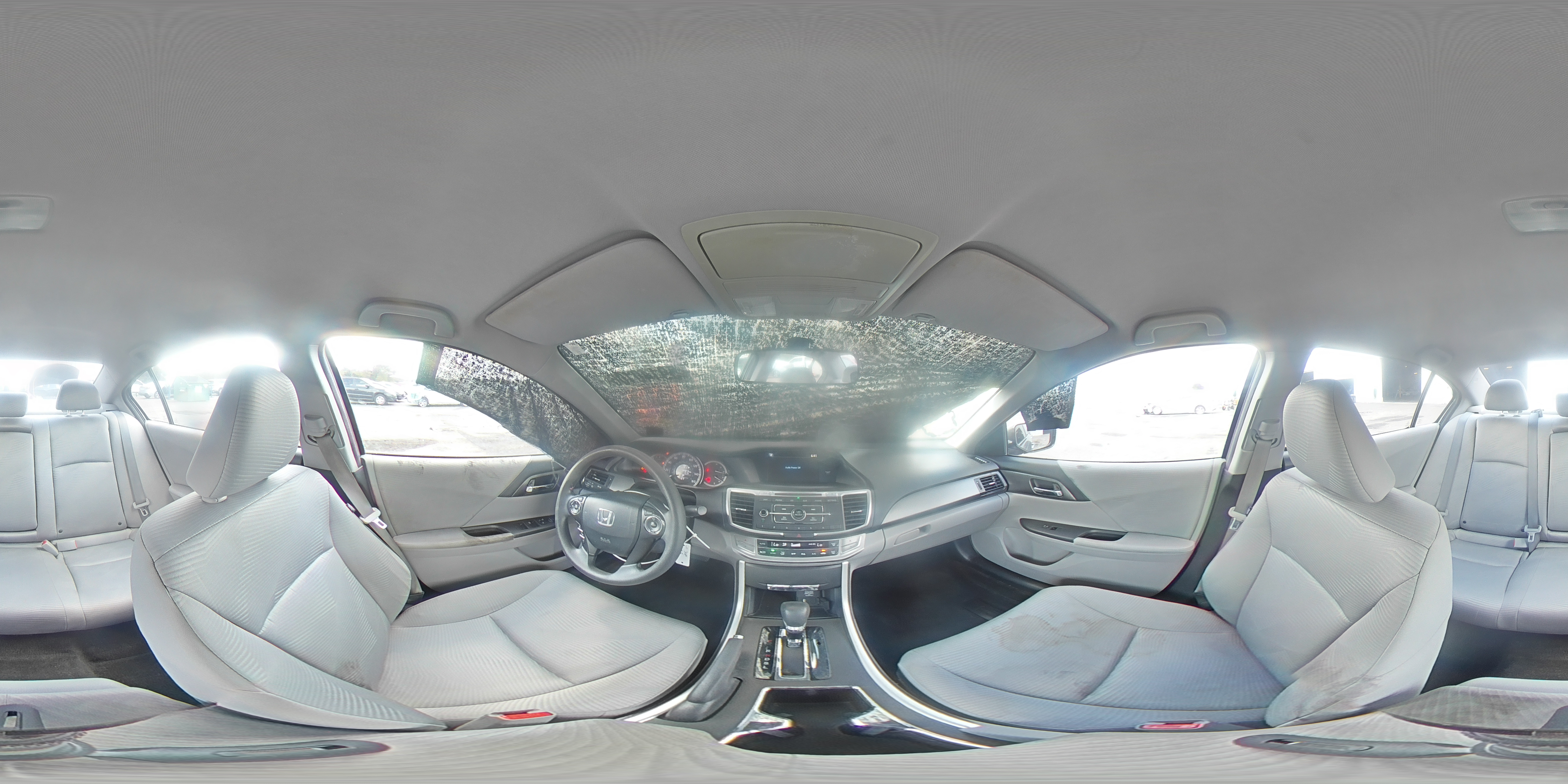 2015 Honda Accord Lx Gray vin: 1HGCR2F3XFA013097