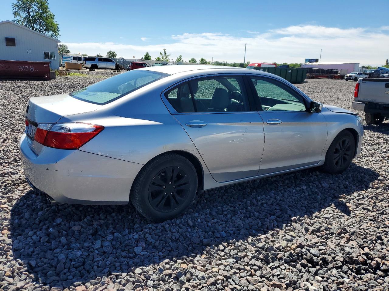 2015 Honda Accord Lx Silver vin: 1HGCR2F3XFA044656