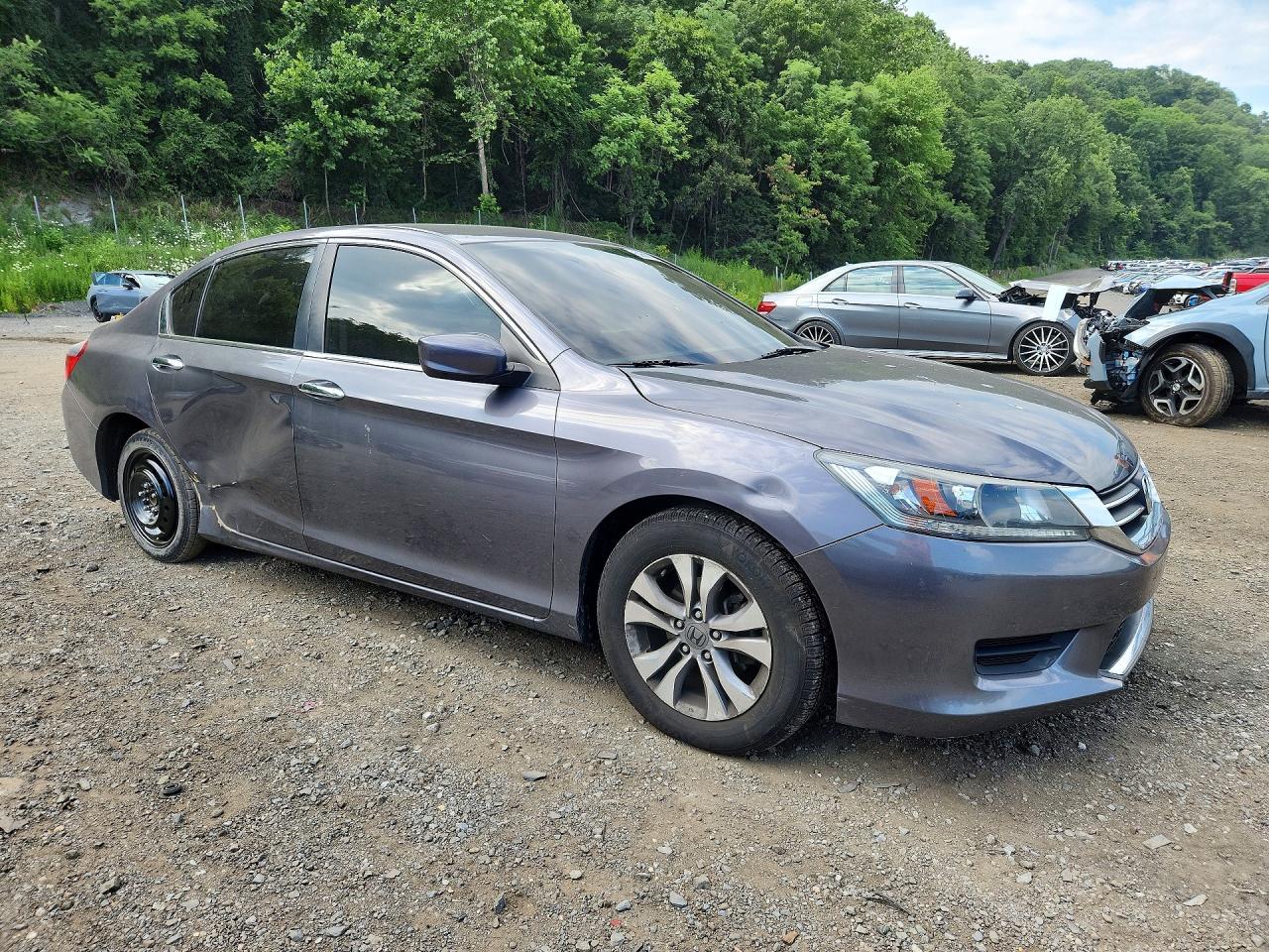 2015 Honda Accord Lx Gray vin: 1HGCR2F3XFA051025