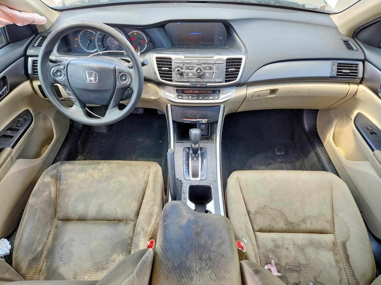 2015 Honda Accord Lx White vin: 1HGCR2F3XFA065300