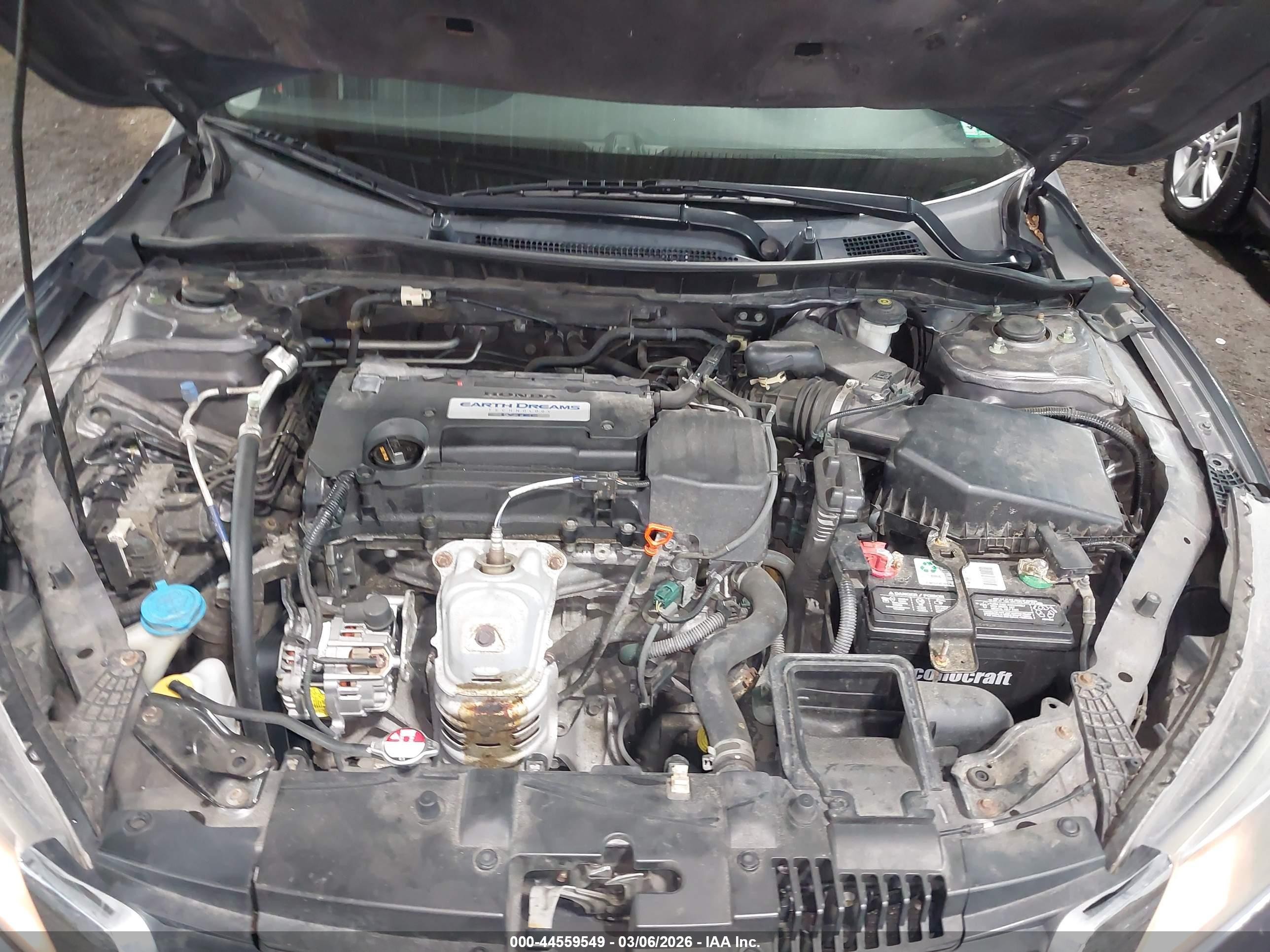 2015 Honda Accord Lx Gray vin: 1HGCR2F3XFA096451