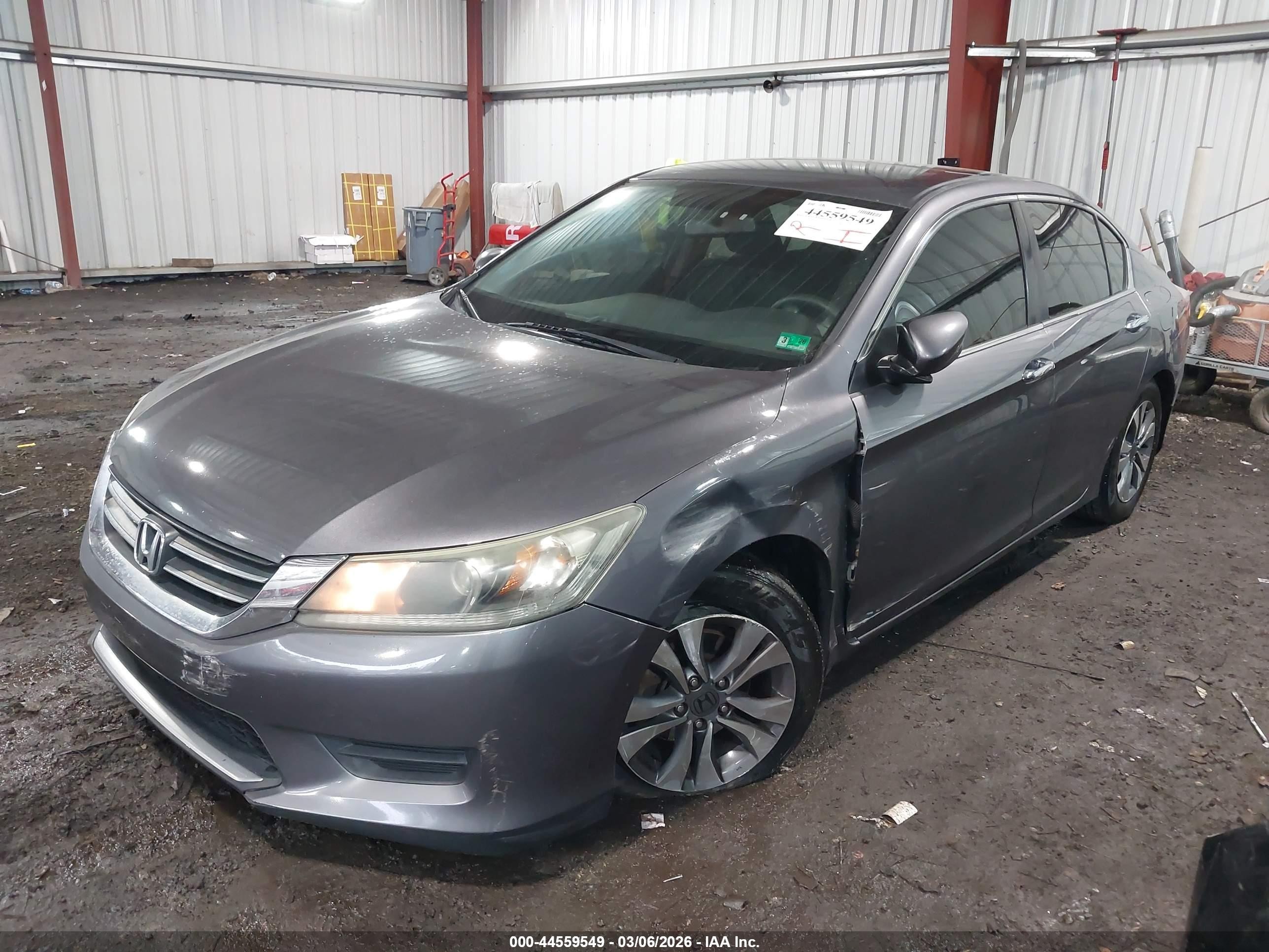2015 Honda Accord Lx Gray vin: 1HGCR2F3XFA096451