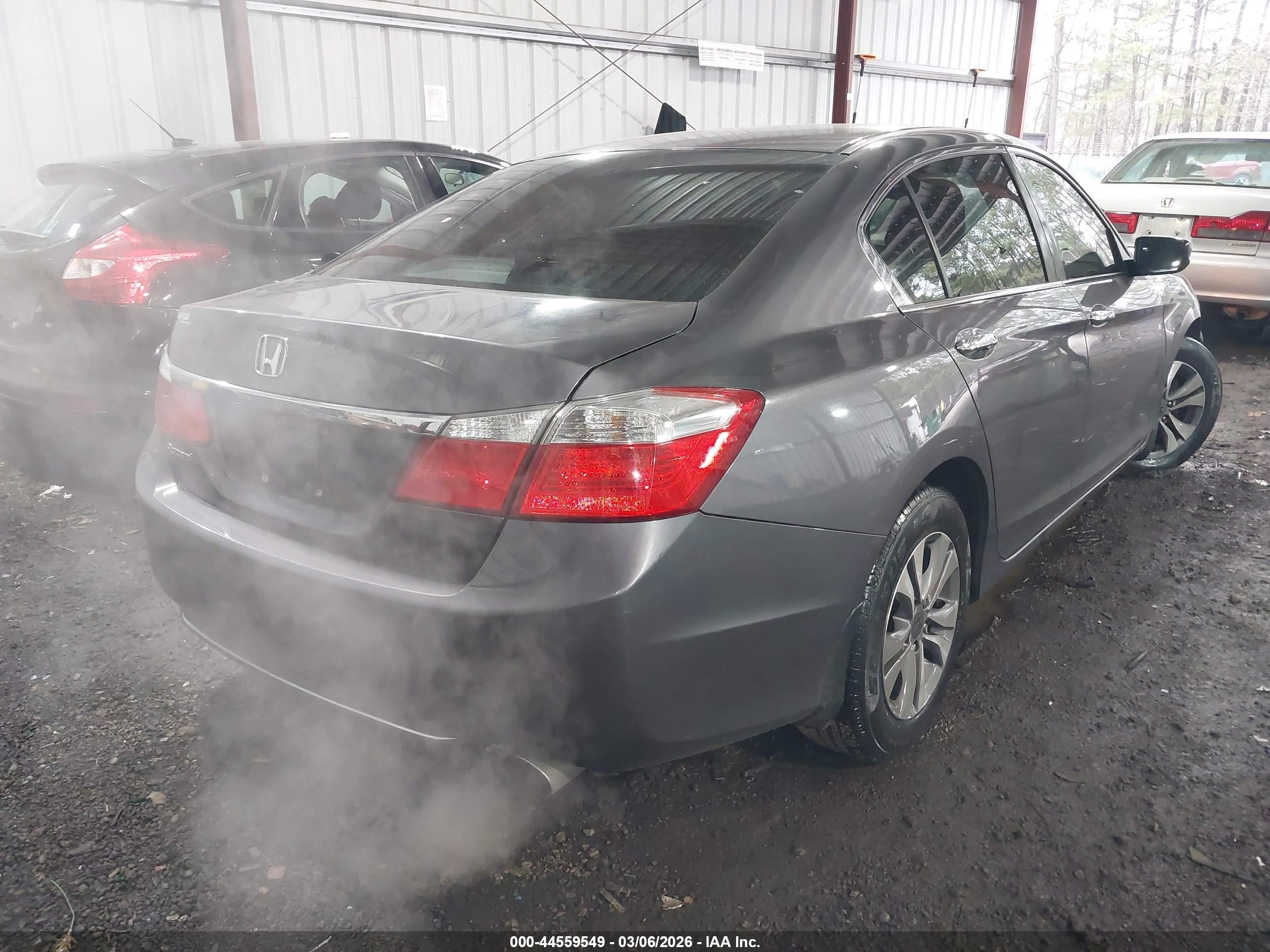 2015 Honda Accord Lx Gray vin: 1HGCR2F3XFA096451