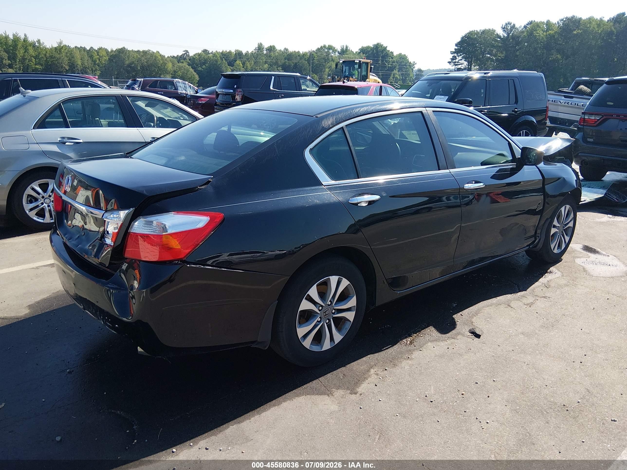 2015 Honda Accord Lx Black vin: 1HGCR2F3XFA138469