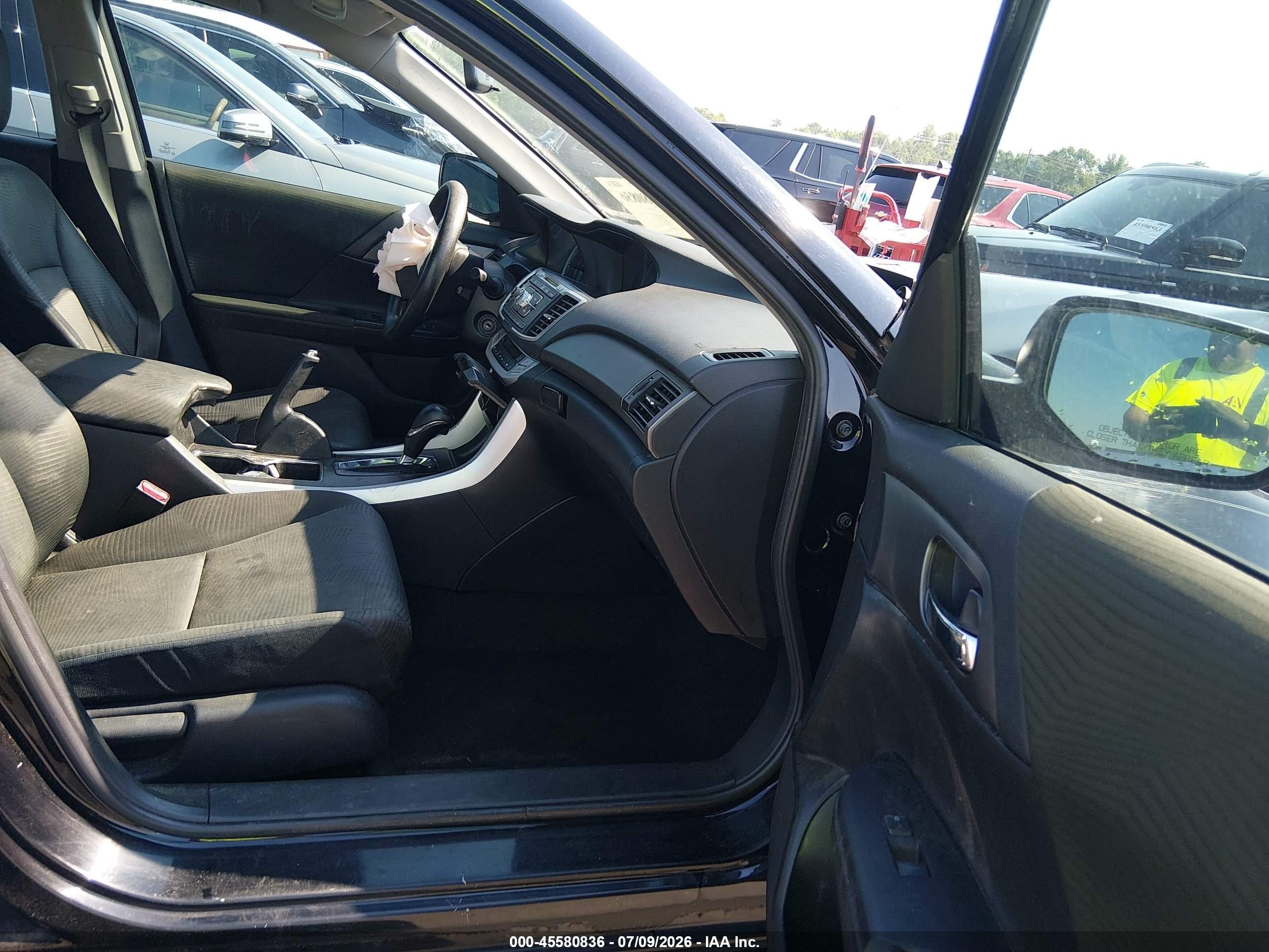 2015 Honda Accord Lx Black vin: 1HGCR2F3XFA138469
