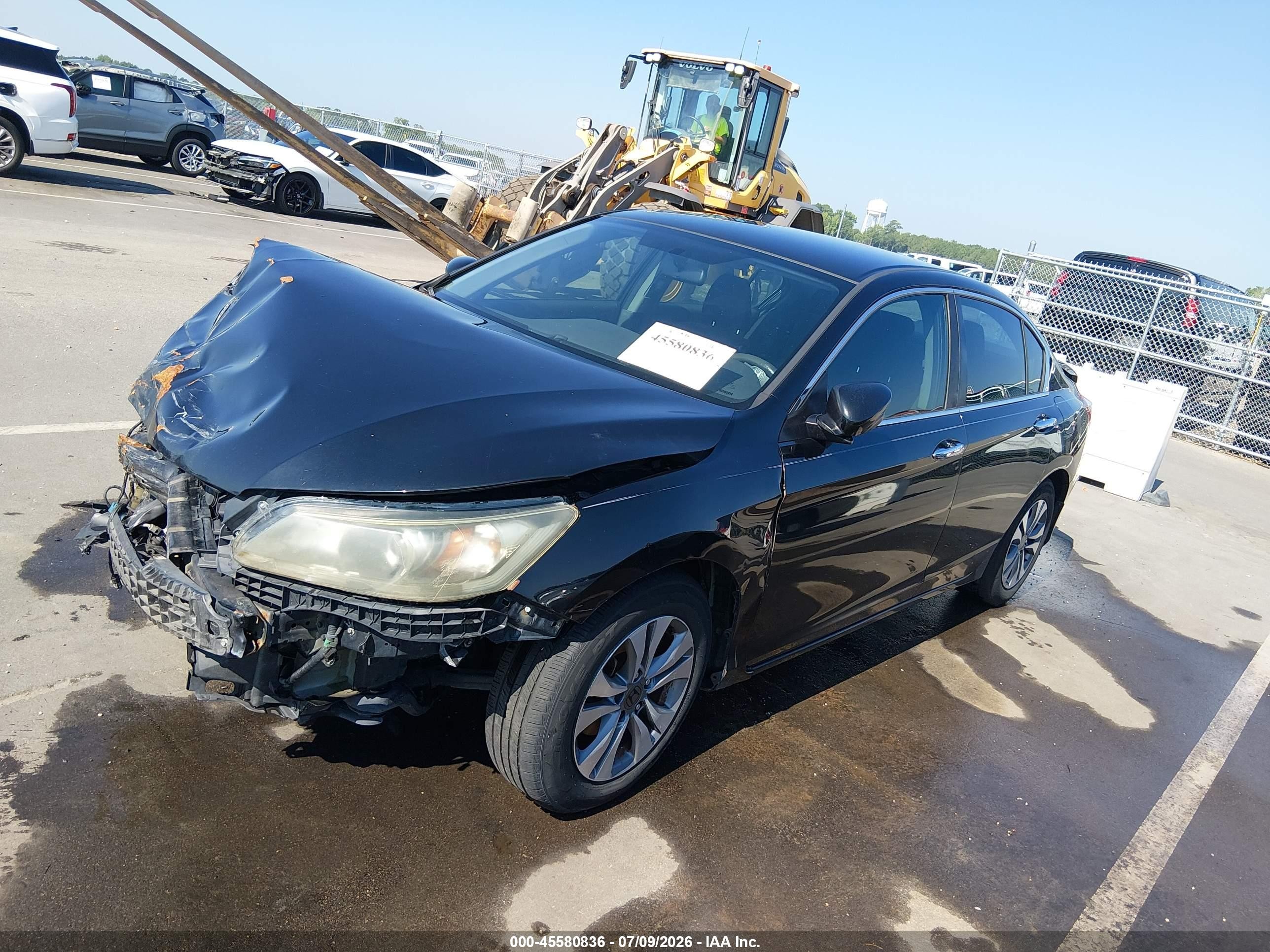2015 Honda Accord Lx Black vin: 1HGCR2F3XFA138469