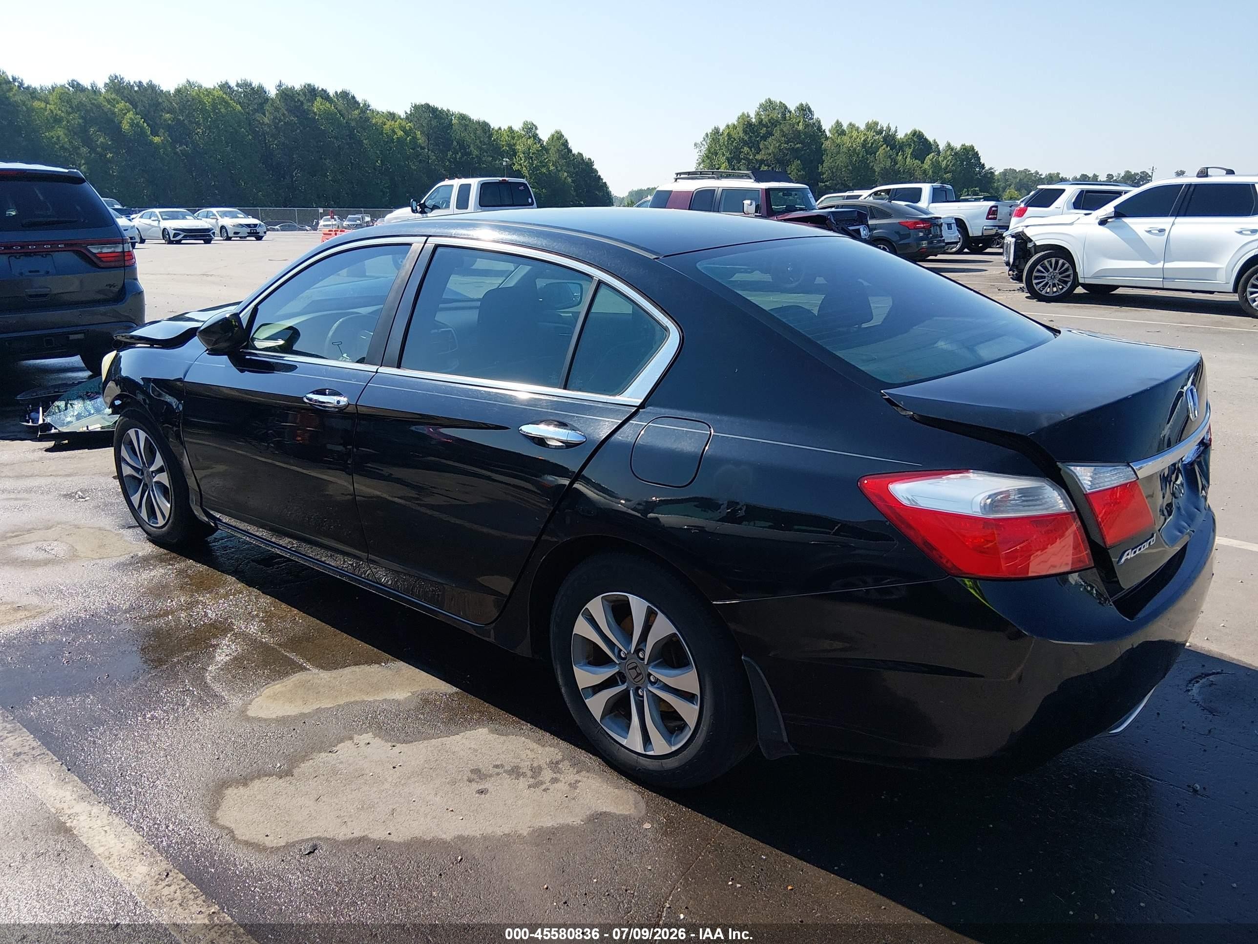 2015 Honda Accord Lx Black vin: 1HGCR2F3XFA138469