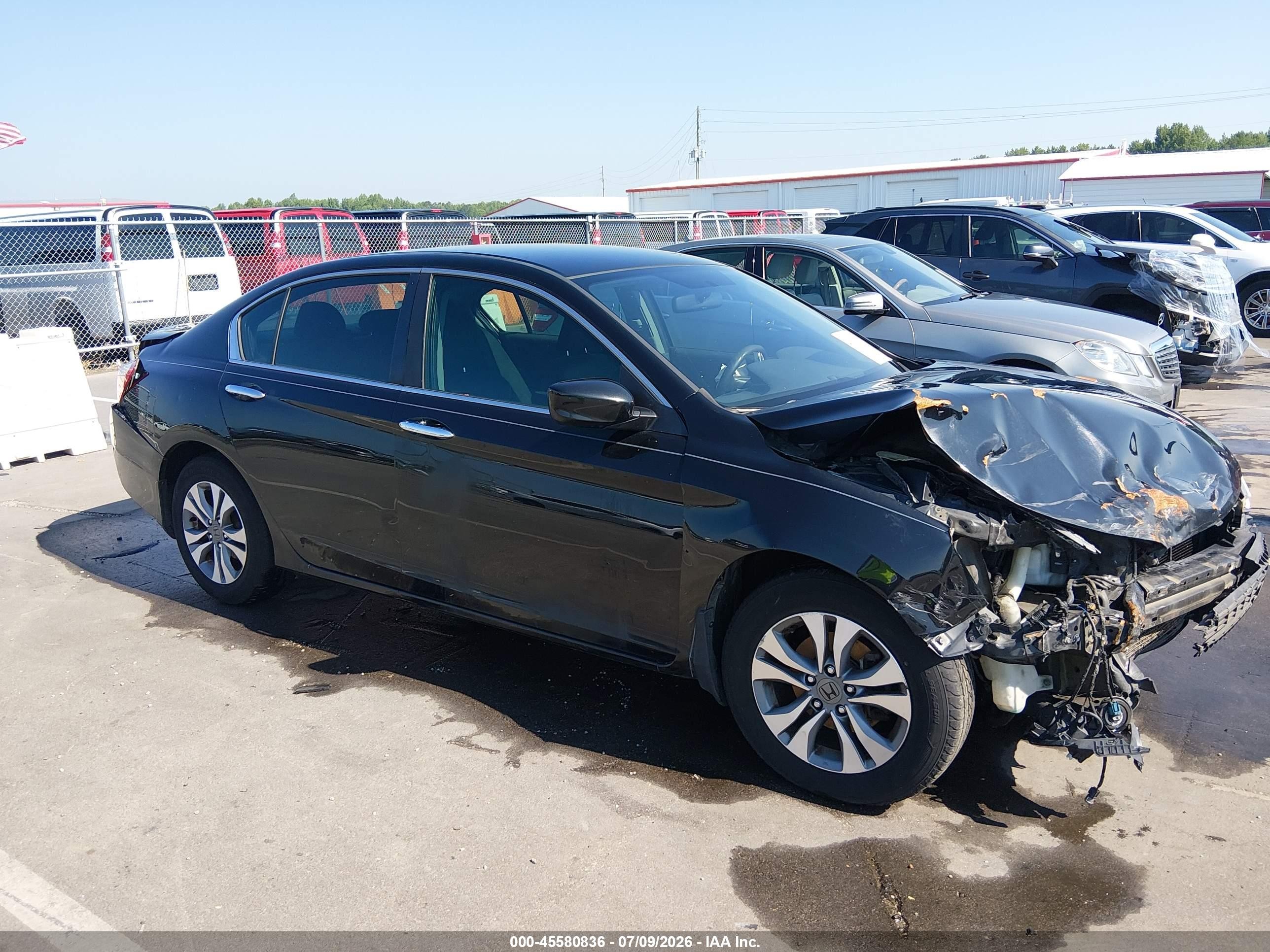 2015 Honda Accord Lx Black vin: 1HGCR2F3XFA138469