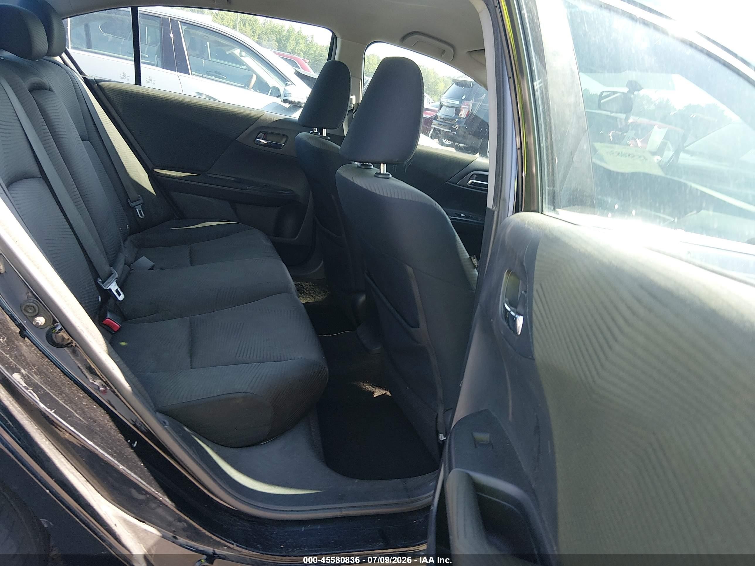 2015 Honda Accord Lx Black vin: 1HGCR2F3XFA138469