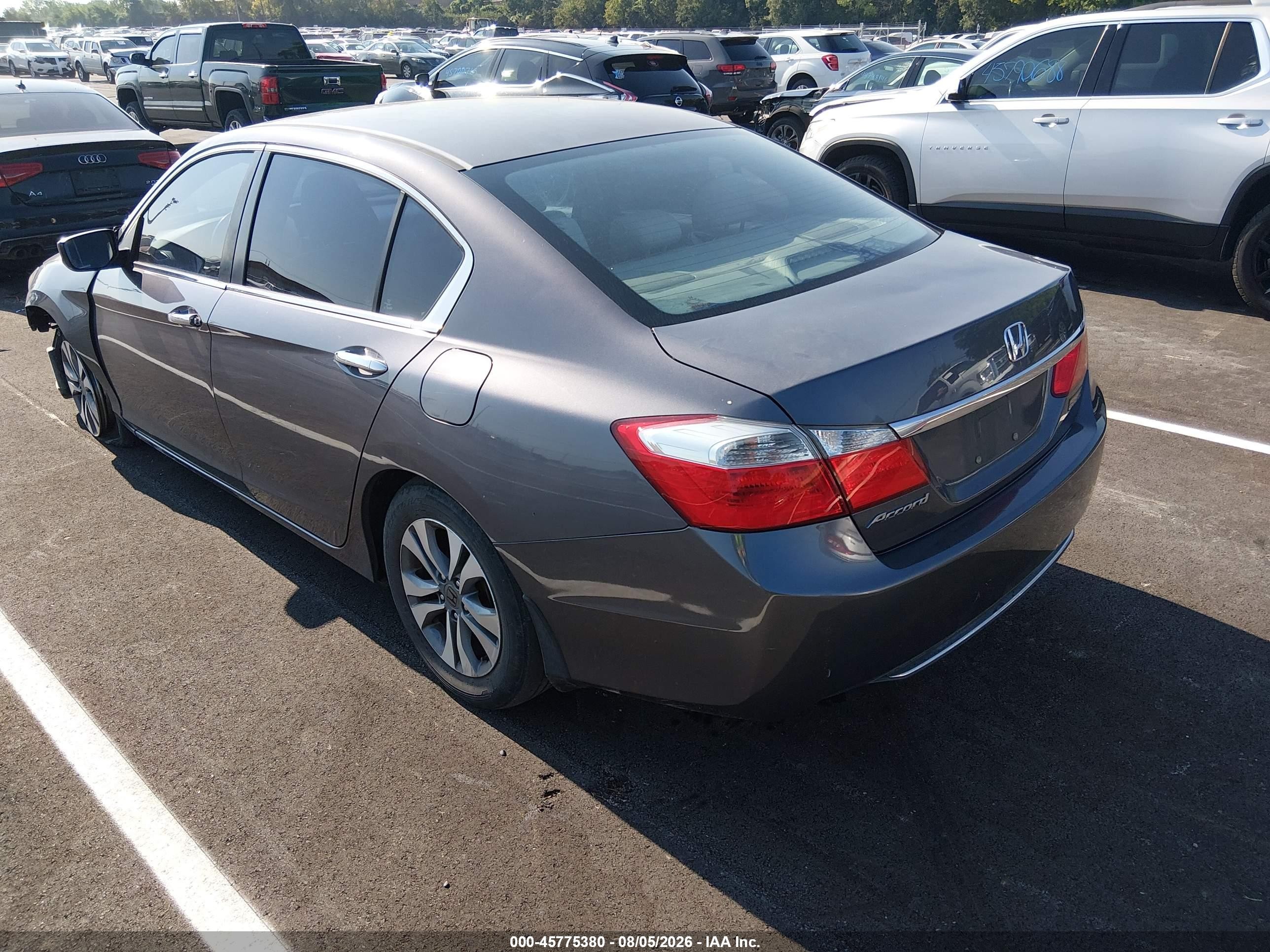 2015 Honda Accord Lx Серый vin: 1HGCR2F3XFA148452