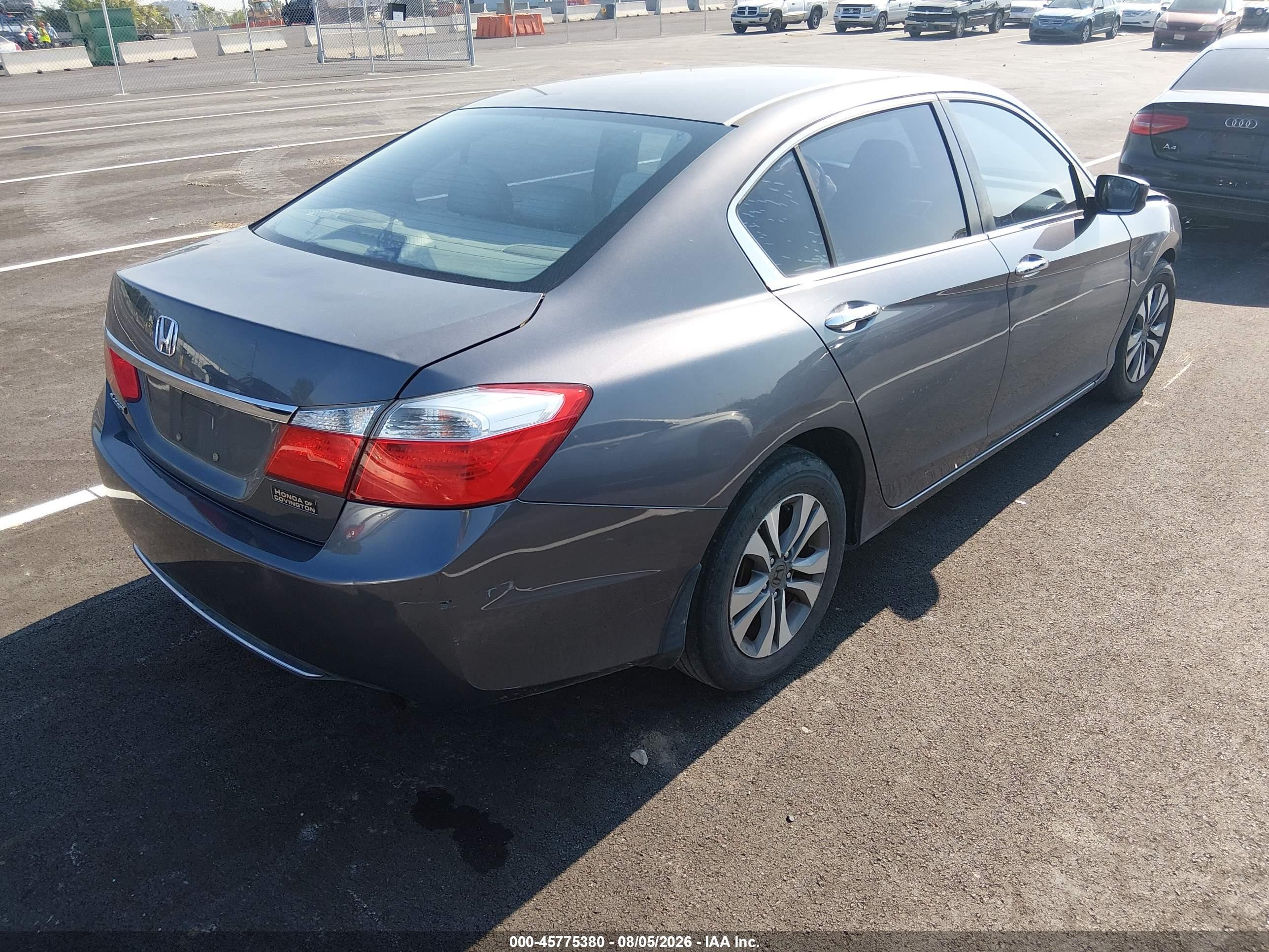 2015 Honda Accord Lx Серый vin: 1HGCR2F3XFA148452