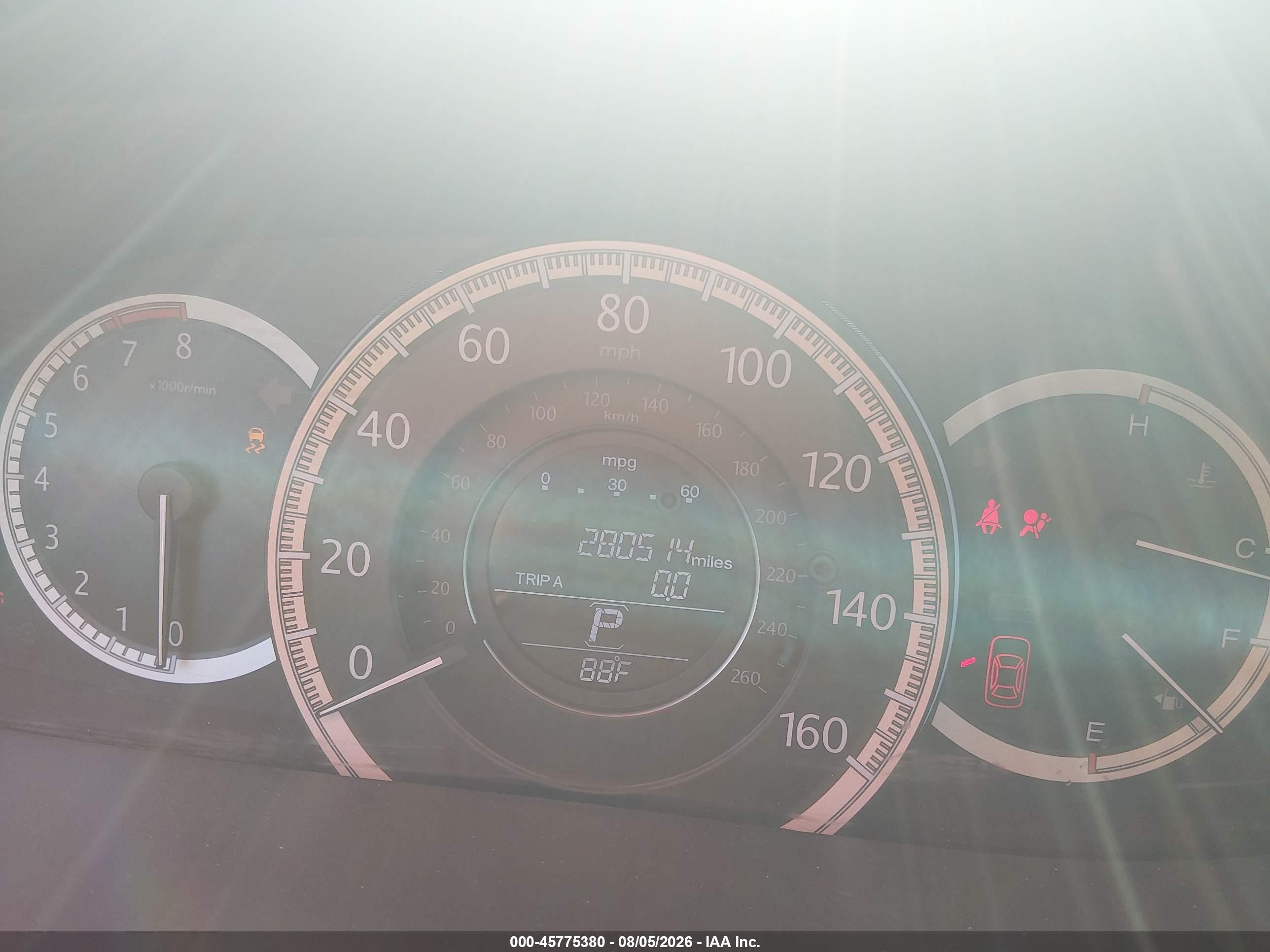 2015 Honda Accord Lx Серый vin: 1HGCR2F3XFA148452