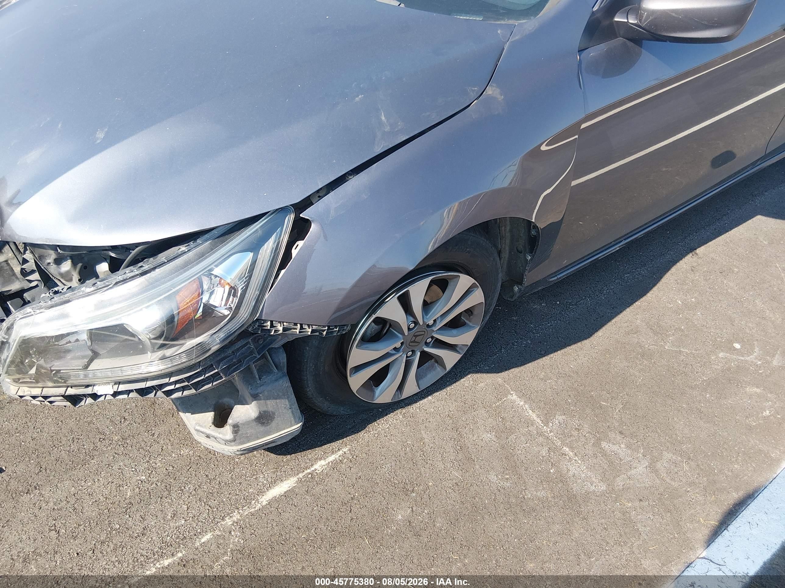 2015 Honda Accord Lx Серый vin: 1HGCR2F3XFA148452