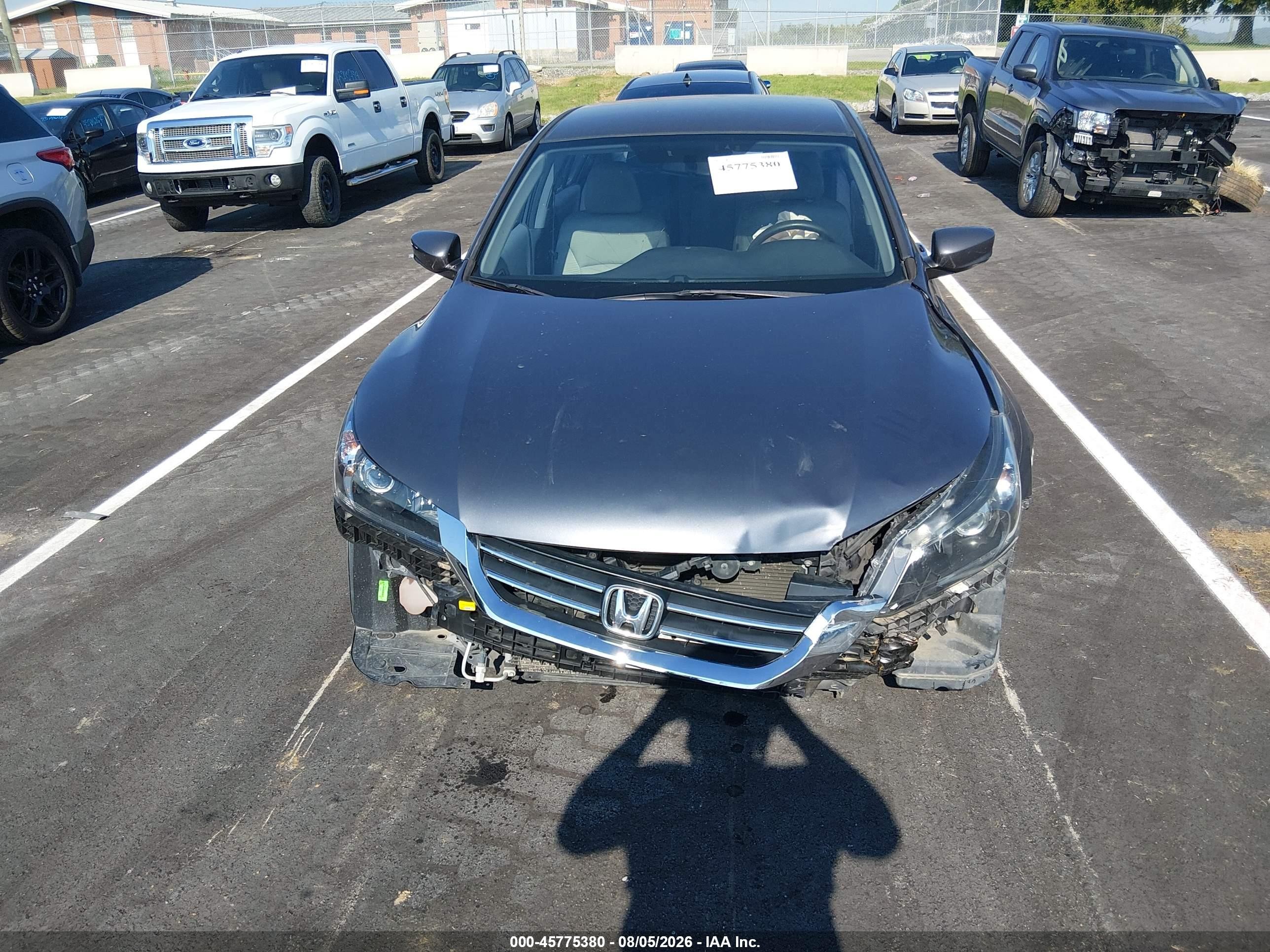 2015 Honda Accord Lx Серый vin: 1HGCR2F3XFA148452
