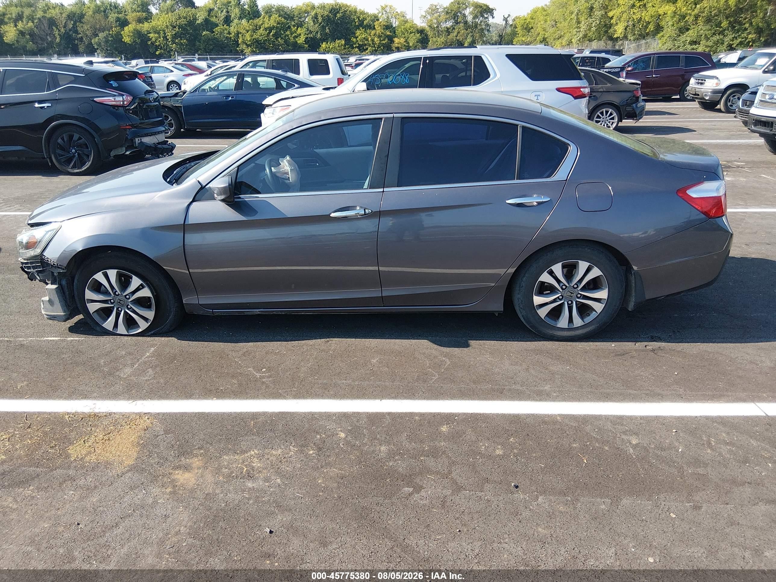 2015 Honda Accord Lx Серый vin: 1HGCR2F3XFA148452