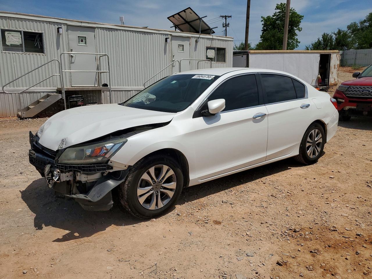 2015 Honda Accord Lx White vin: 1HGCR2F3XFA154400