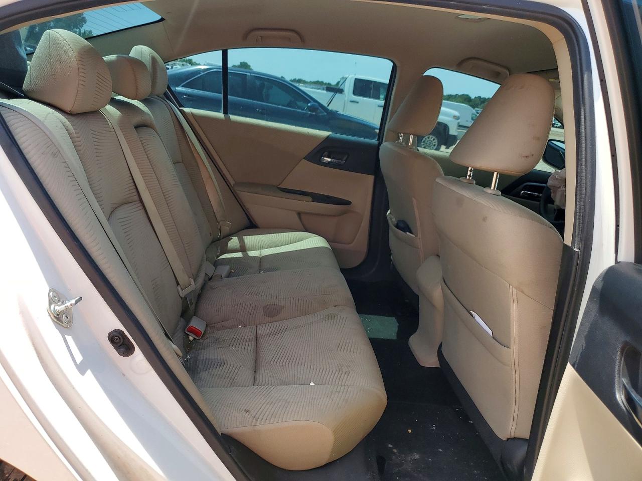2015 Honda Accord Lx White vin: 1HGCR2F3XFA154400