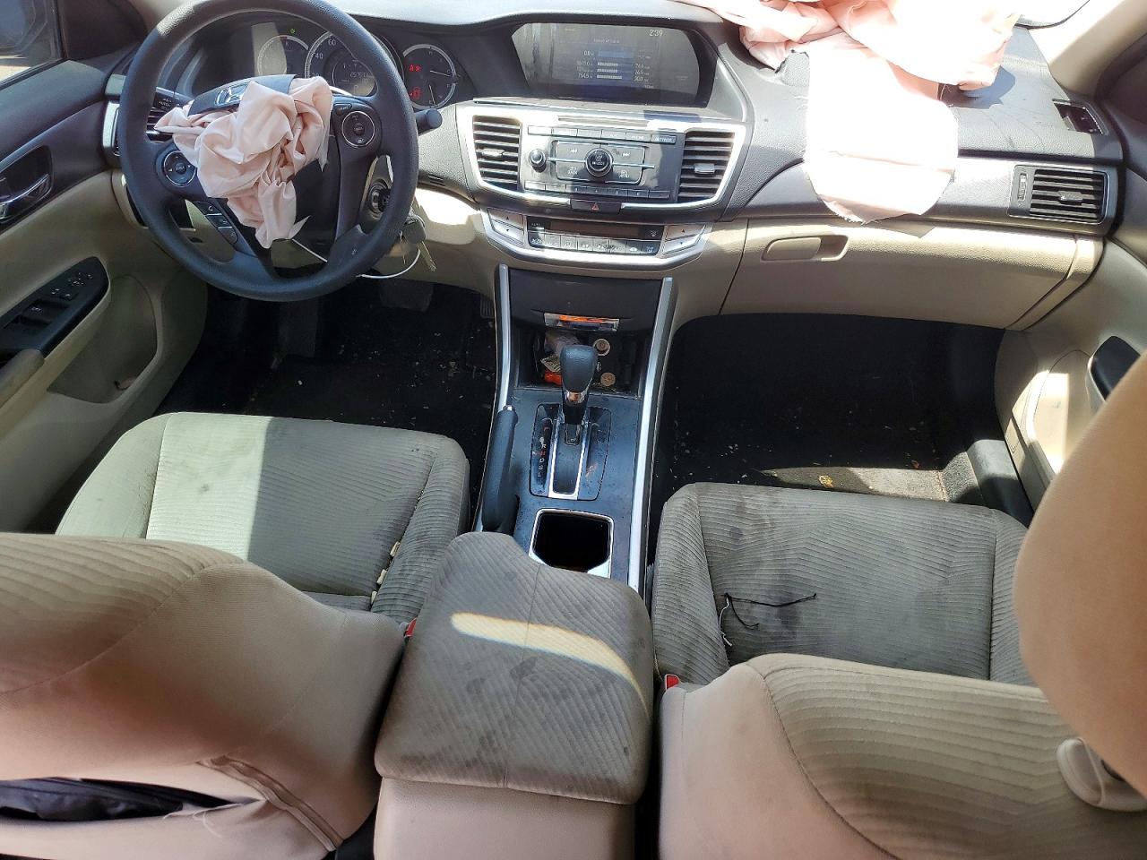 2015 Honda Accord Lx White vin: 1HGCR2F3XFA154400