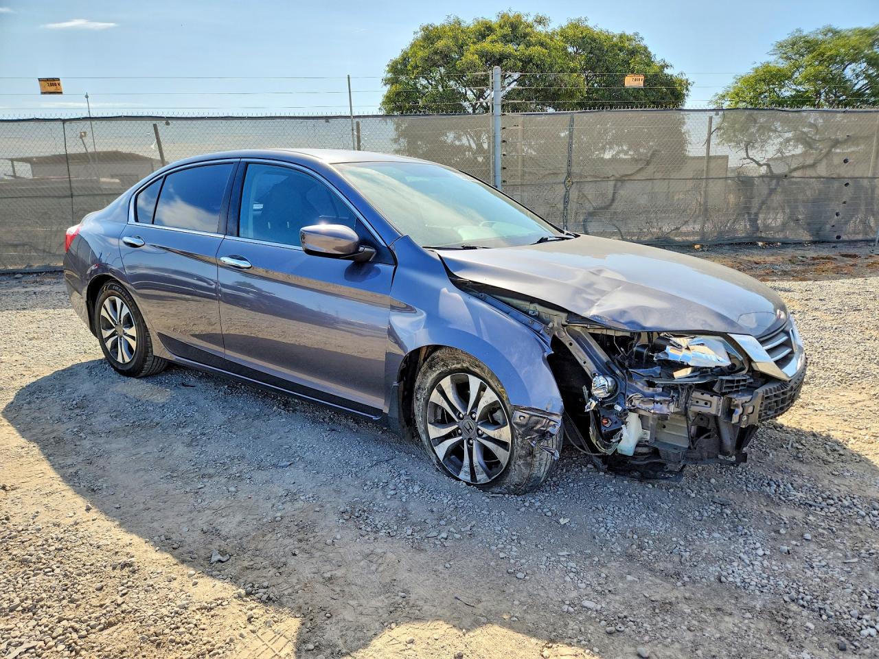2015 Honda Accord Lx Gray vin: 1HGCR2F3XFA166997
