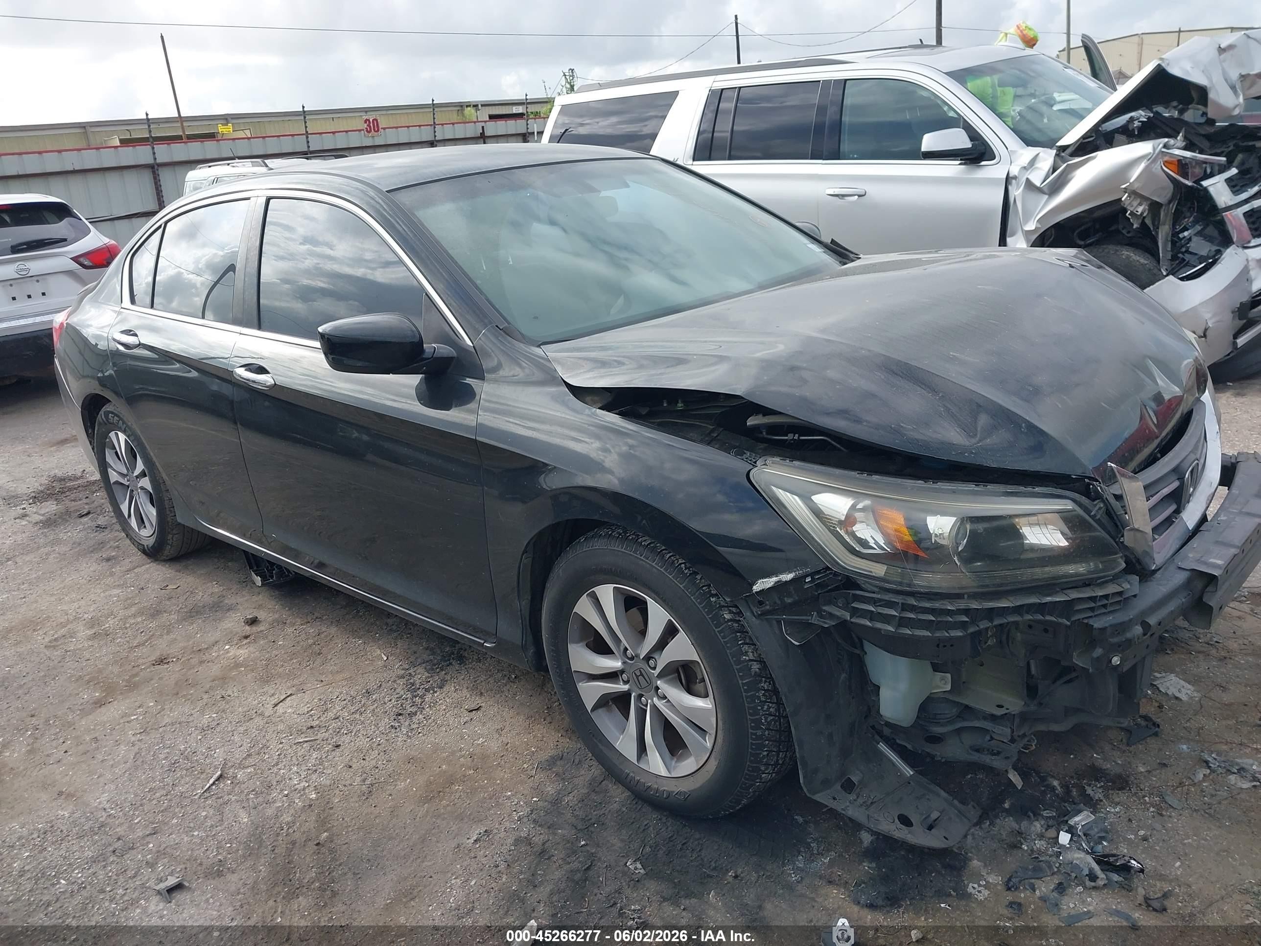 2015 Honda Accord Lx Black vin: 1HGCR2F3XFA168345