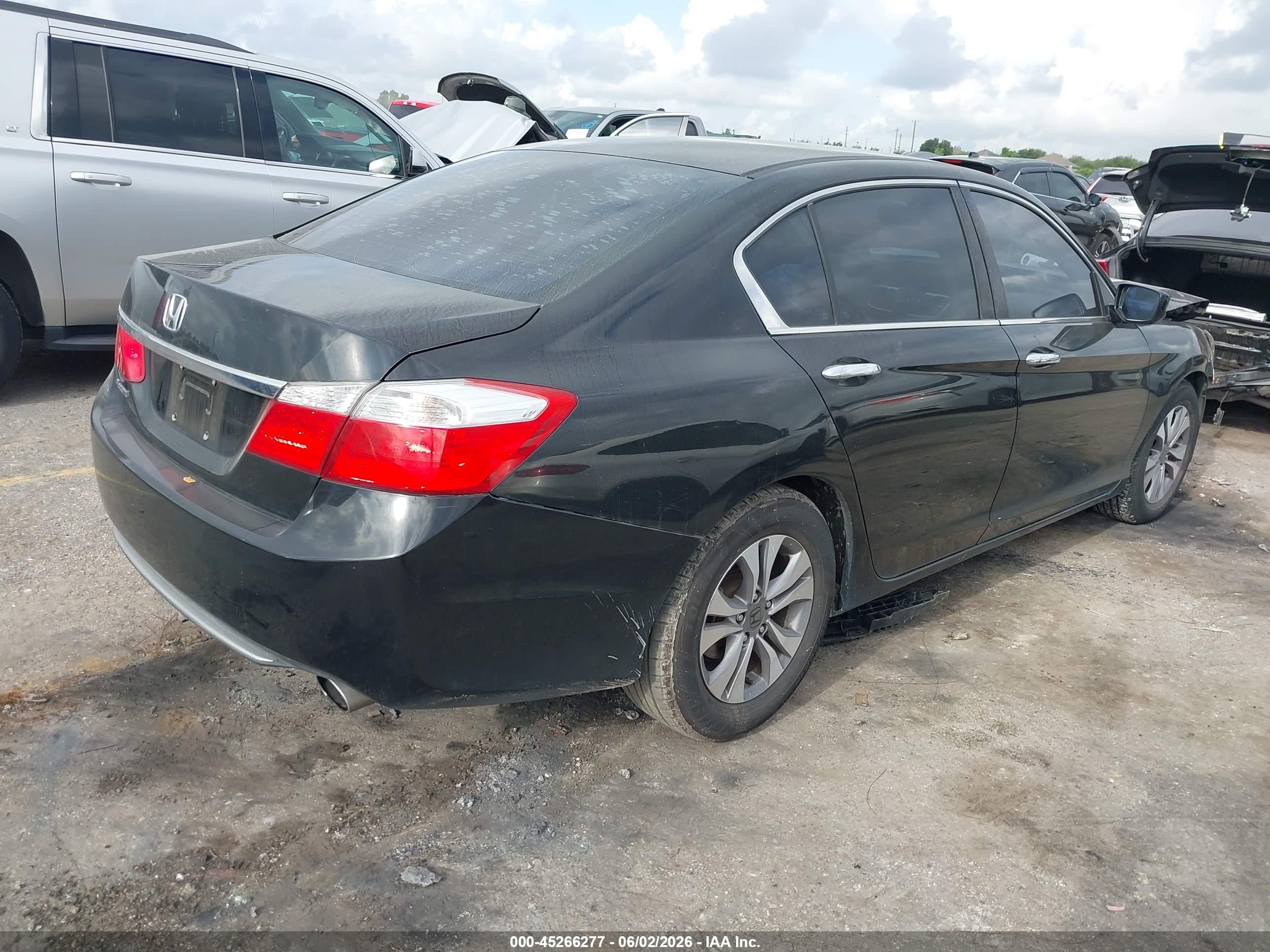 2015 Honda Accord Lx Black vin: 1HGCR2F3XFA168345