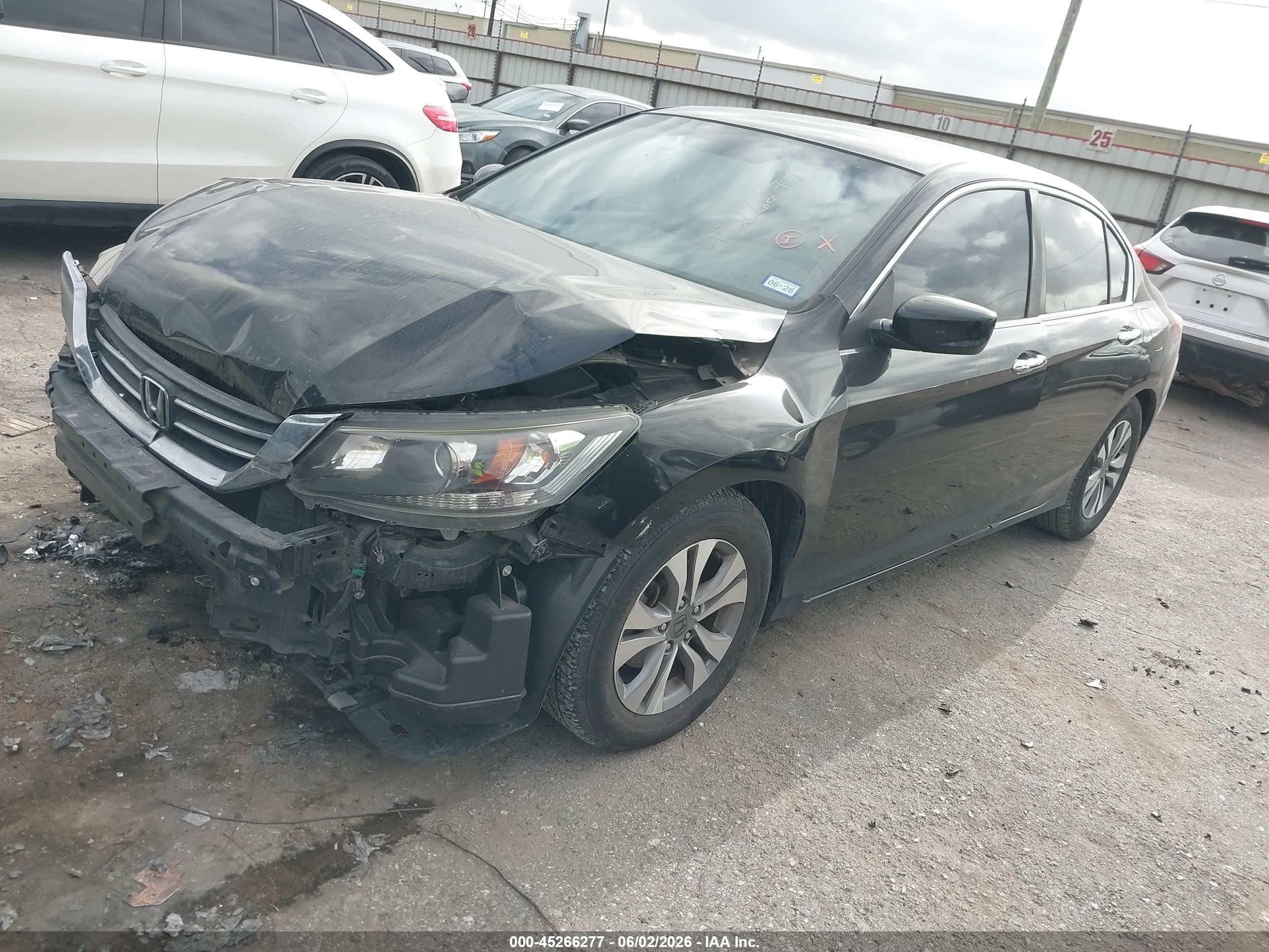 2015 Honda Accord Lx Black vin: 1HGCR2F3XFA168345
