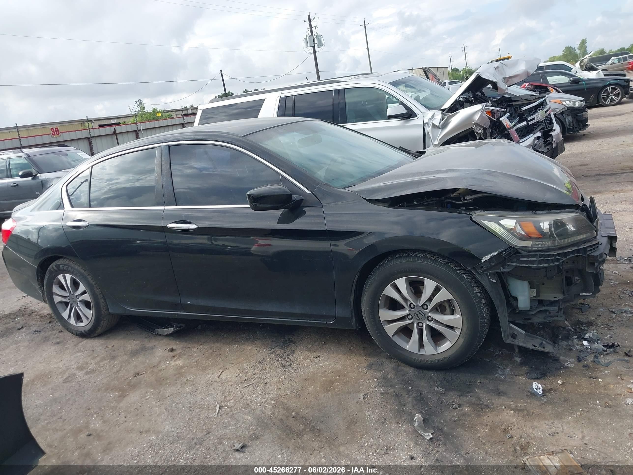 2015 Honda Accord Lx Black vin: 1HGCR2F3XFA168345