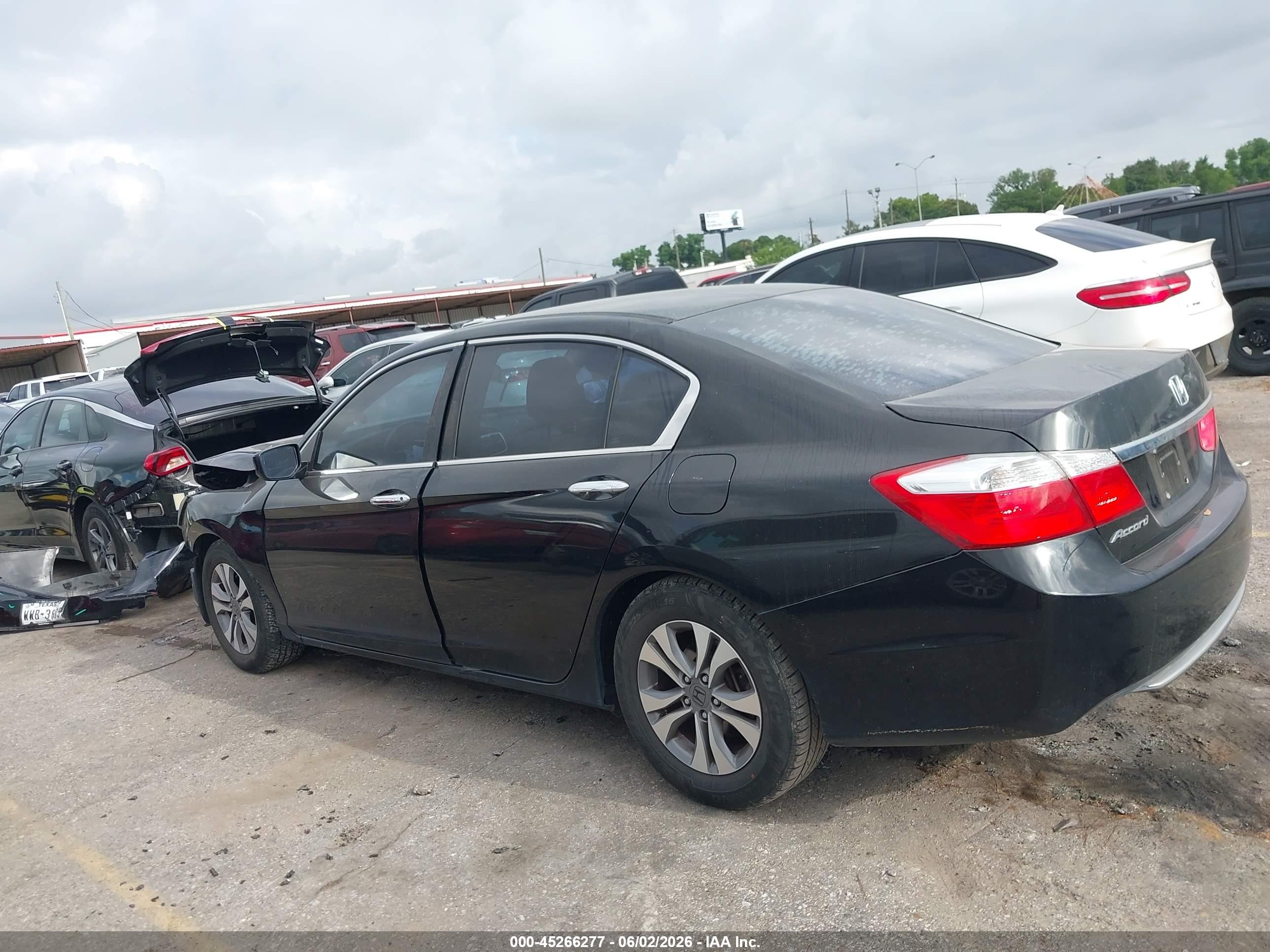 2015 Honda Accord Lx Black vin: 1HGCR2F3XFA168345