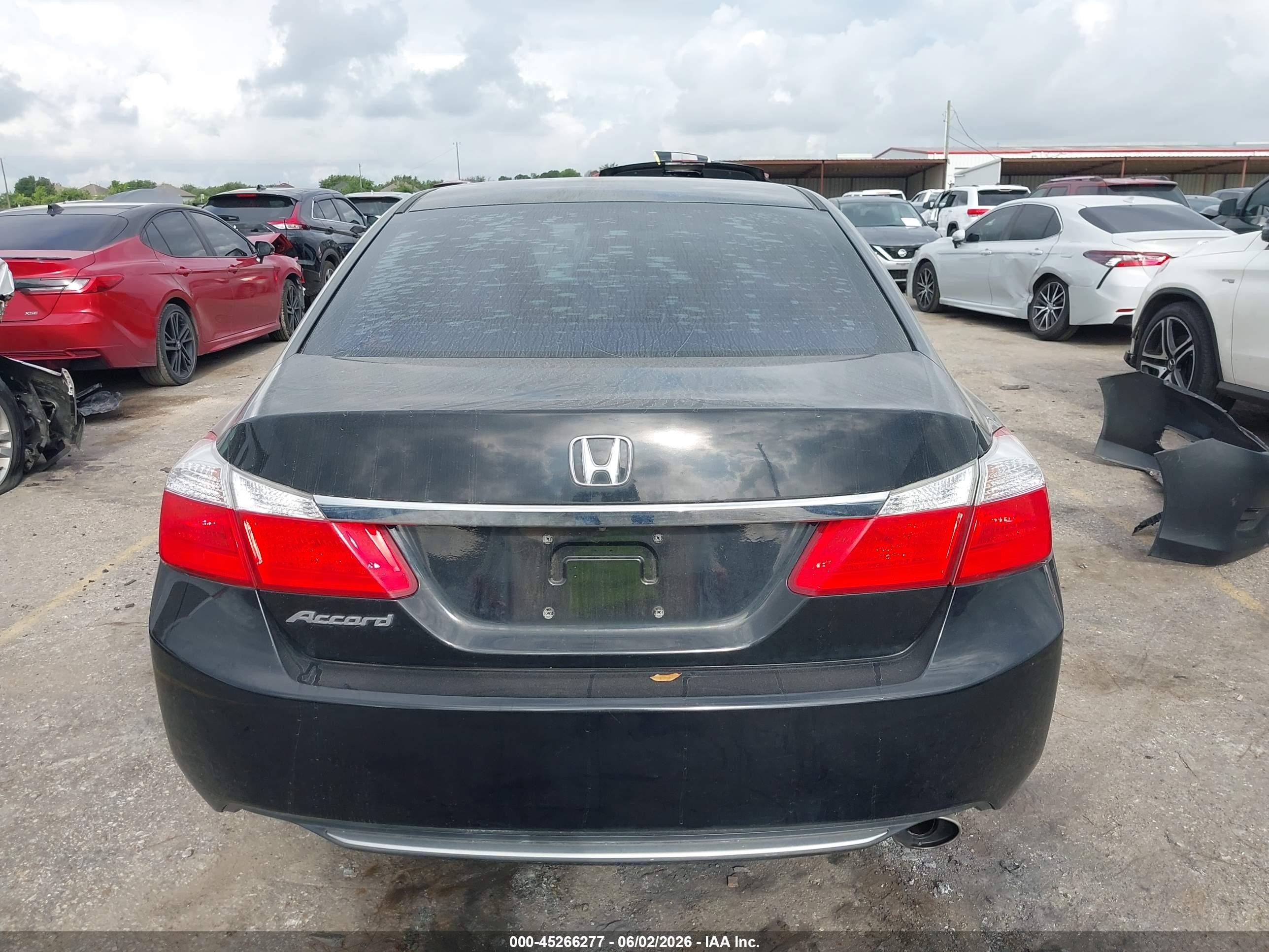 2015 Honda Accord Lx Black vin: 1HGCR2F3XFA168345