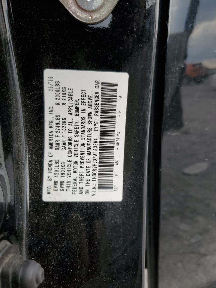 2015 Honda Accord Lx Black vin: 1HGCR2F3XFA183864