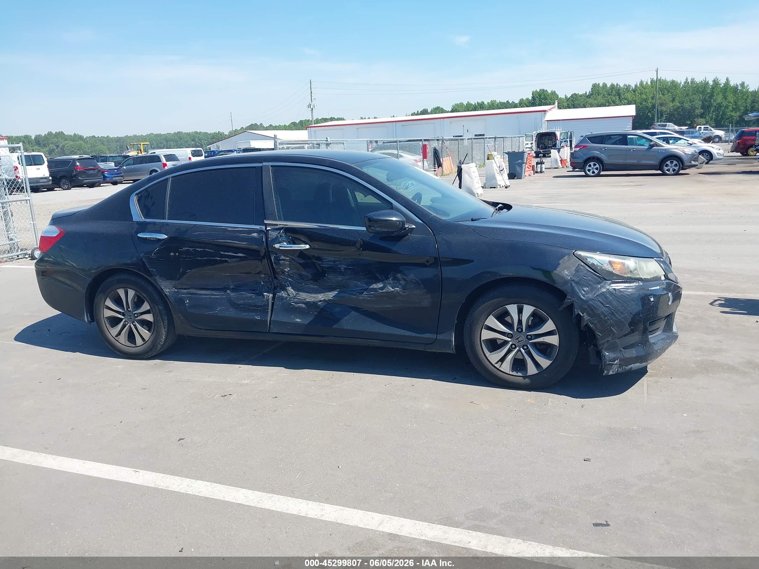 2015 Honda Accord Lx Black vin: 1HGCR2F3XFA205474