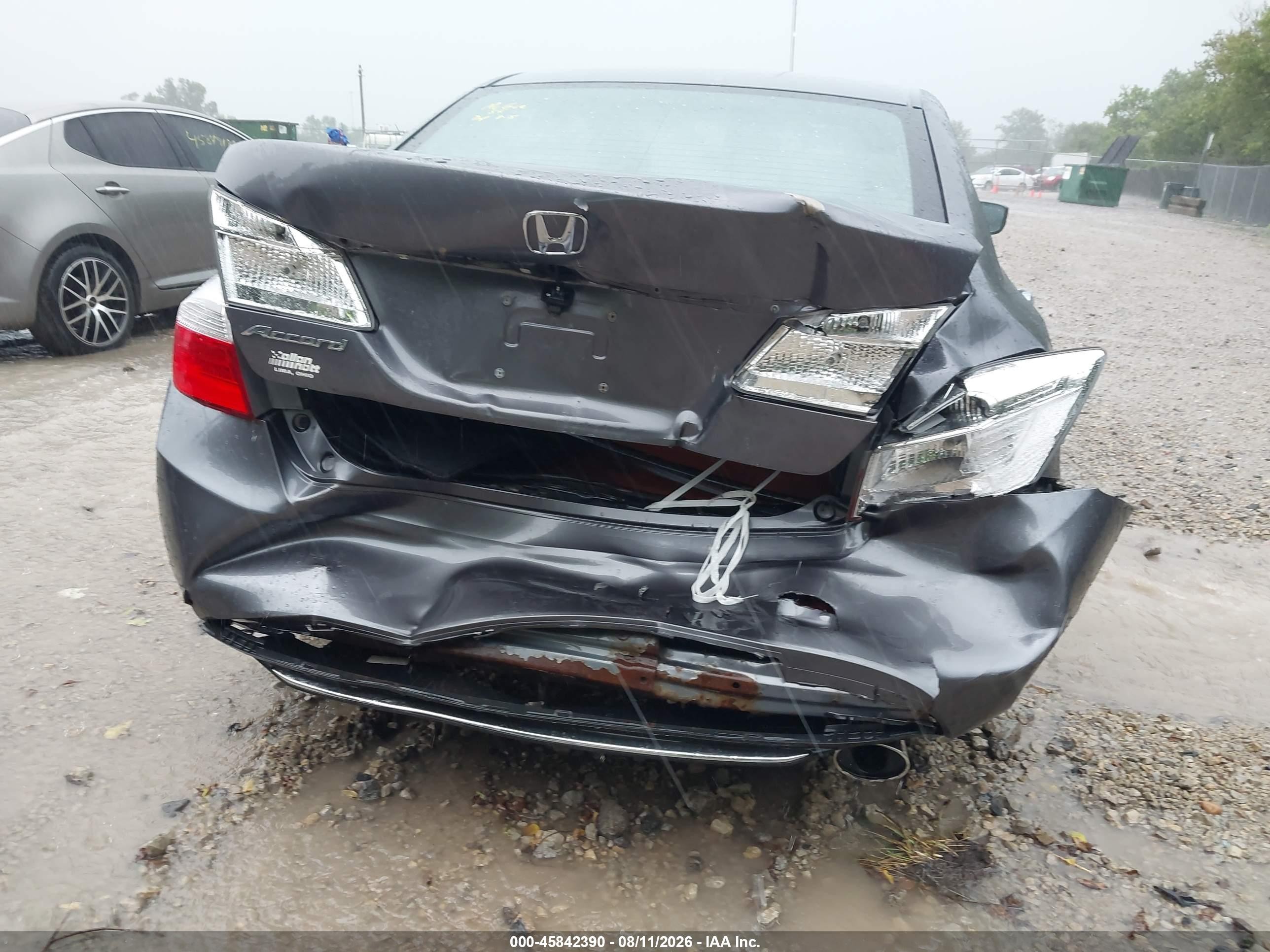 2015 Honda Accord Lx Серый vin: 1HGCR2F3XFA213493