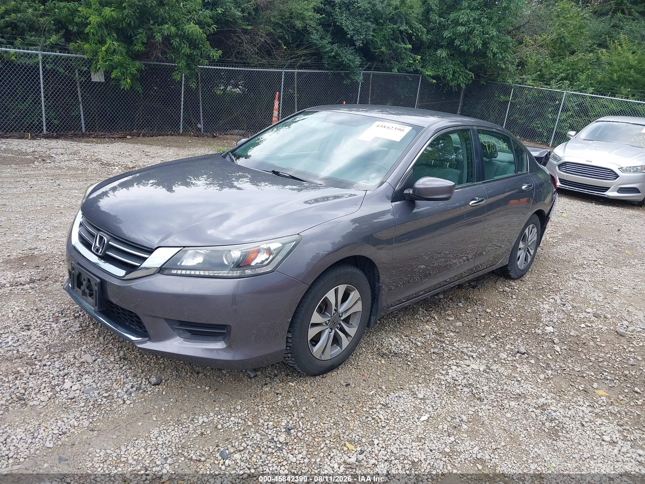 2015 Honda Accord Lx Серый vin: 1HGCR2F3XFA213493