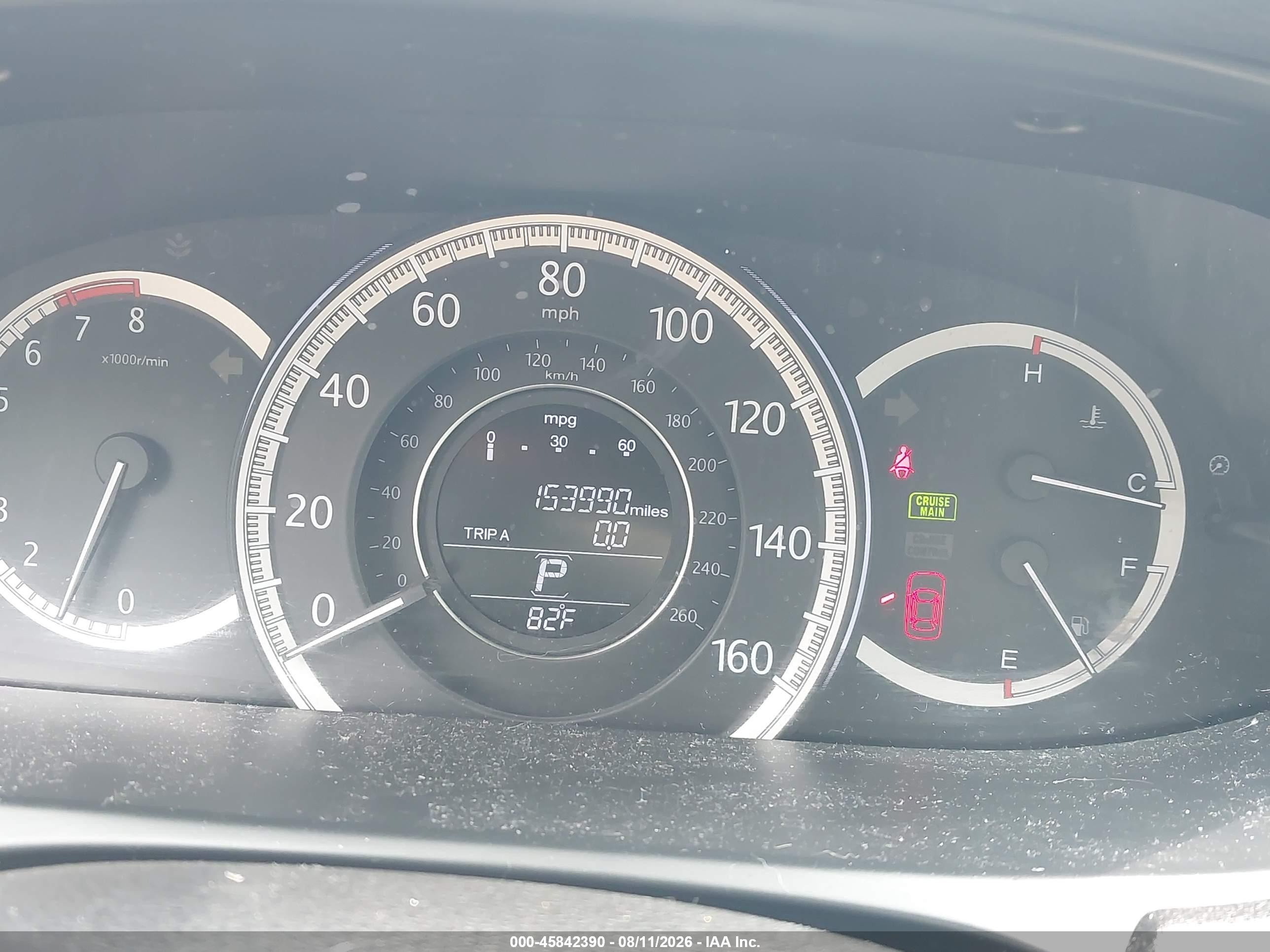 2015 Honda Accord Lx Серый vin: 1HGCR2F3XFA213493