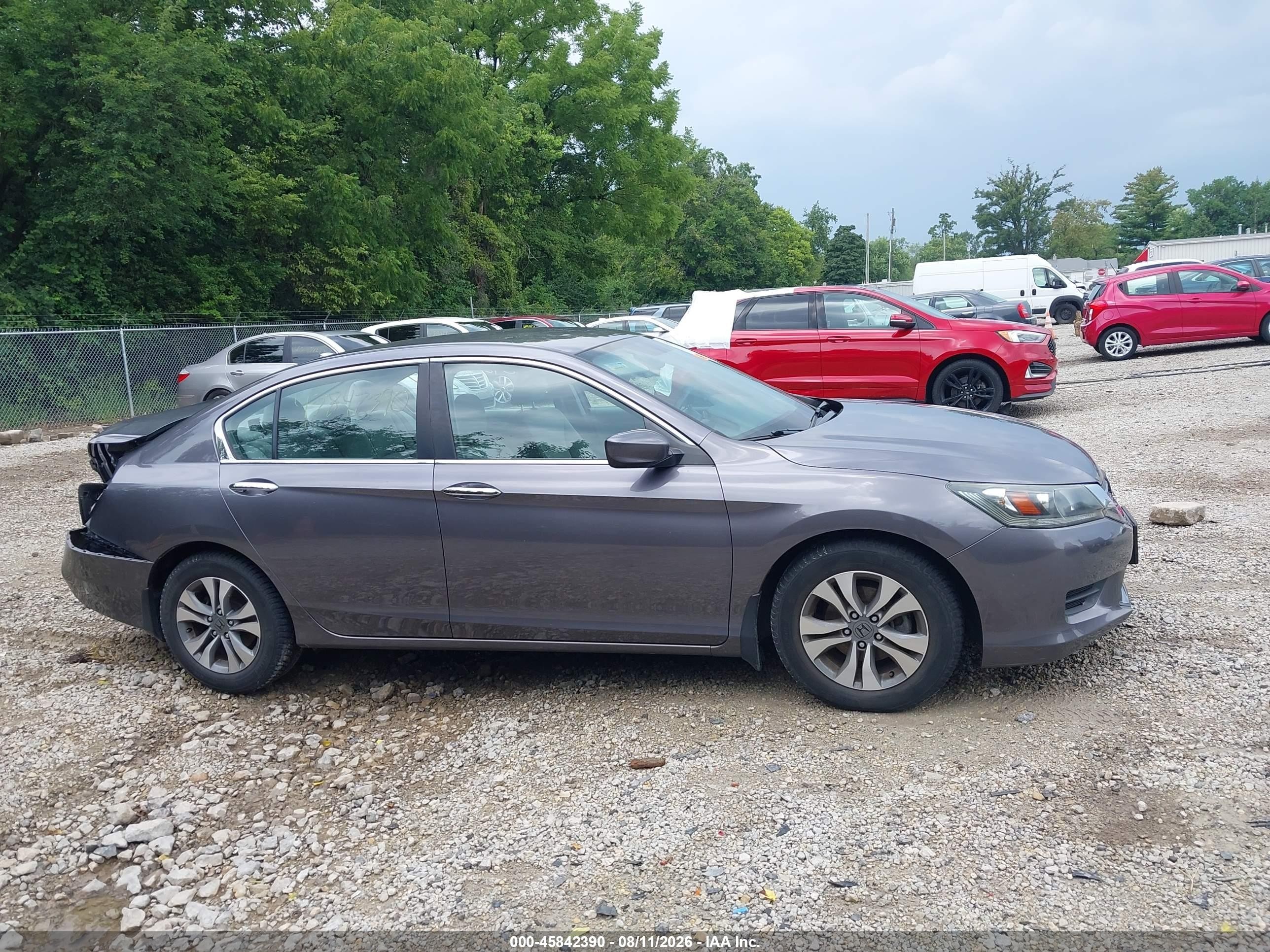 2015 Honda Accord Lx Серый vin: 1HGCR2F3XFA213493