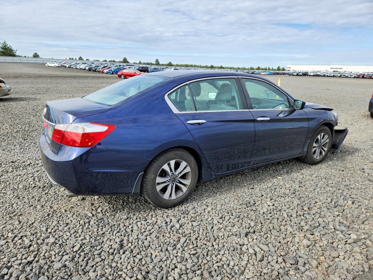 2015 Honda Accord Lx Blue vin: 1HGCR2F3XFA214756