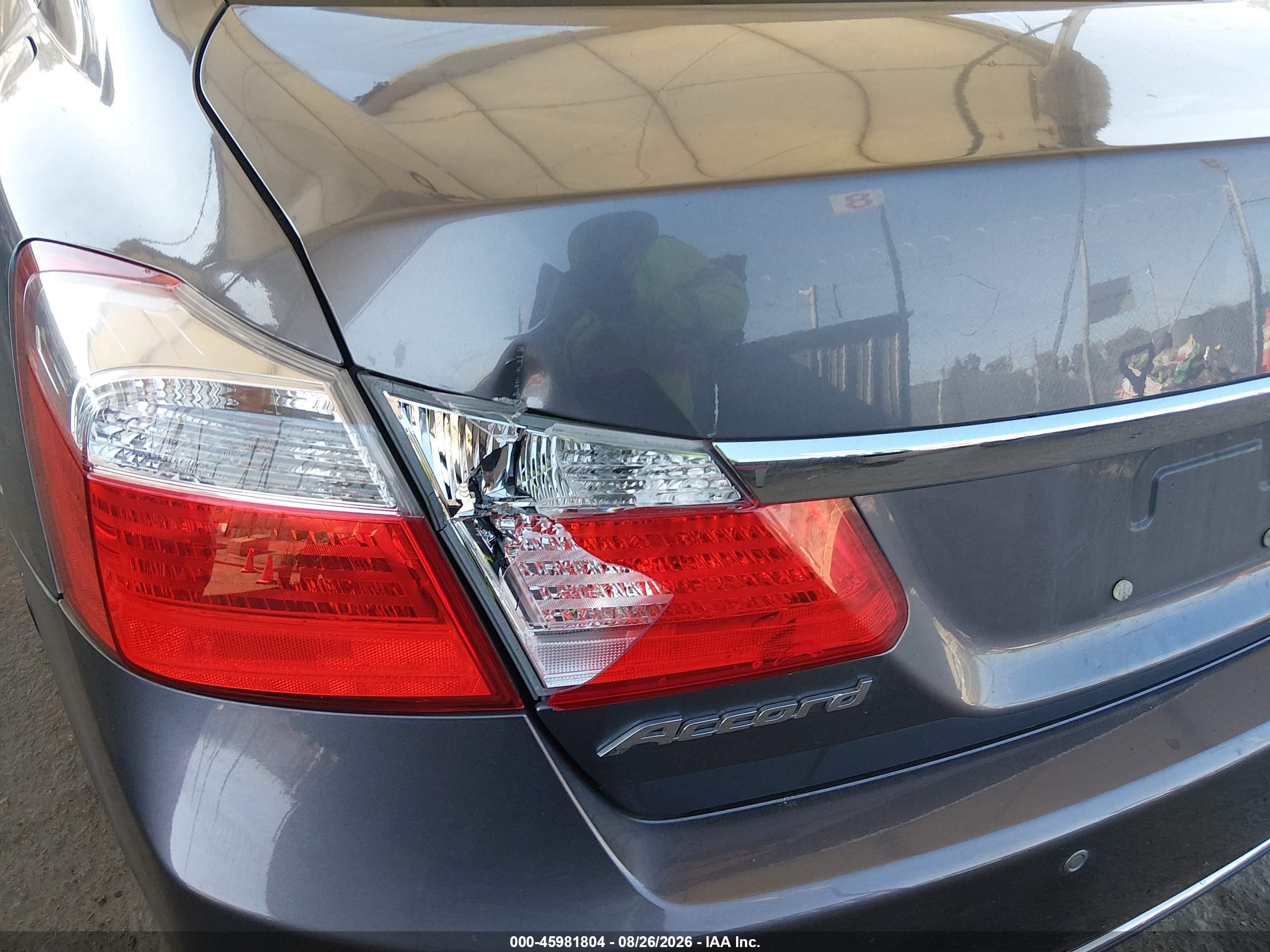 2015 Honda Accord Lx Gray vin: 1HGCR2F3XFA215969