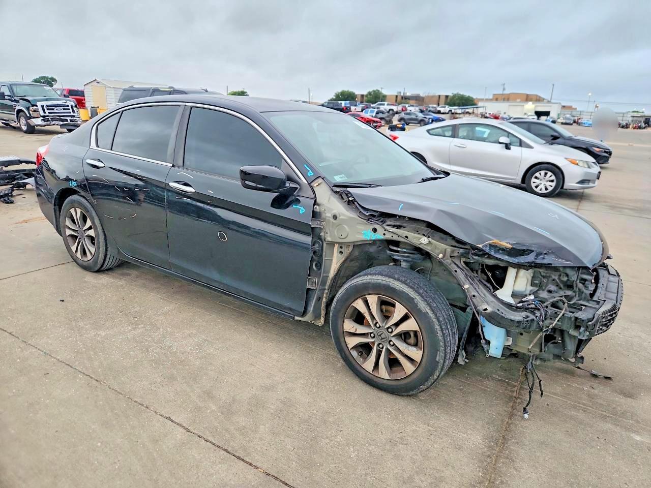 2015 Honda Accord Lx Черный vin: 1HGCR2F3XFA219259