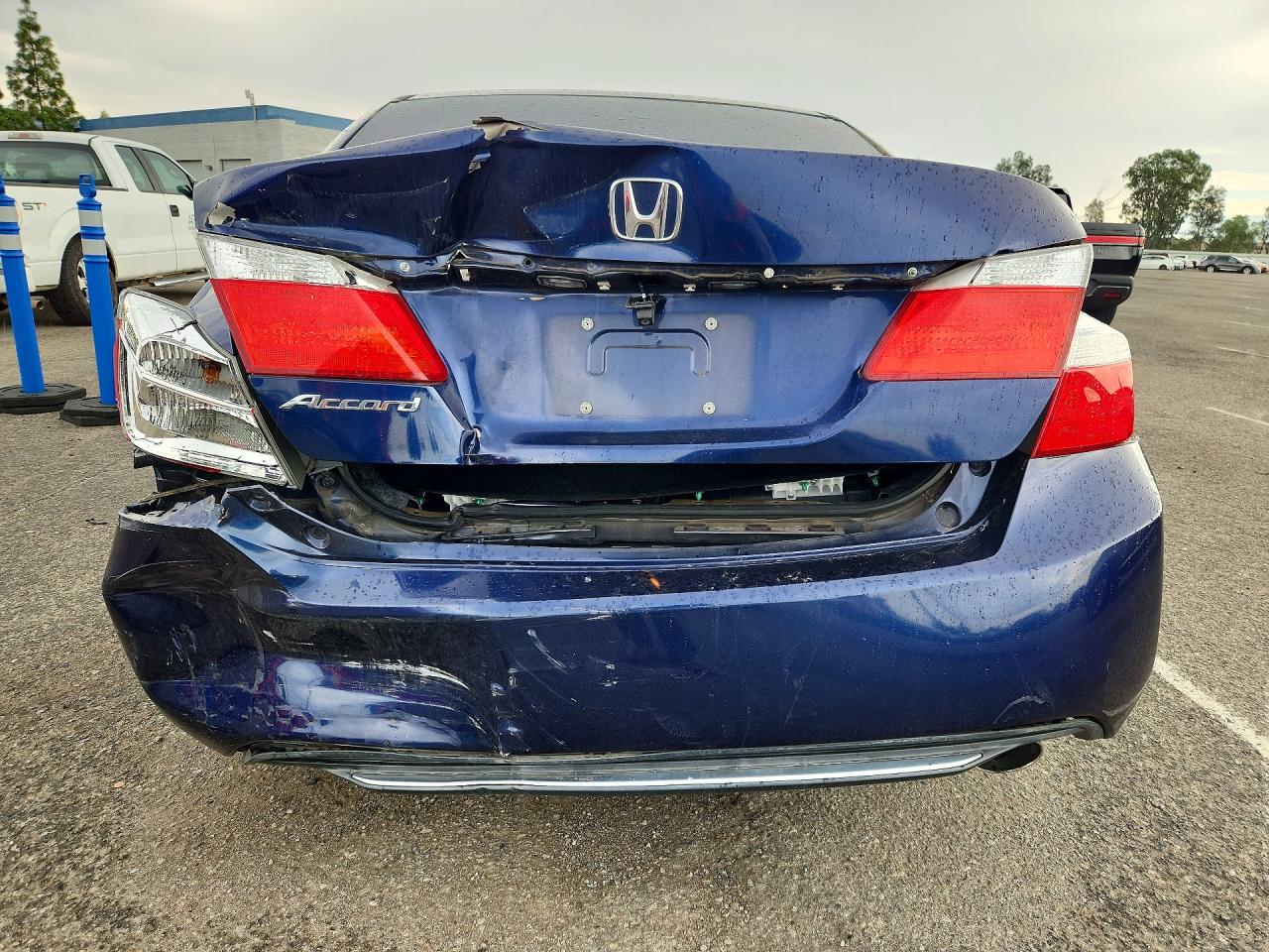 2015 Honda Accord Lx Blue vin: 1HGCR2F3XFA229015